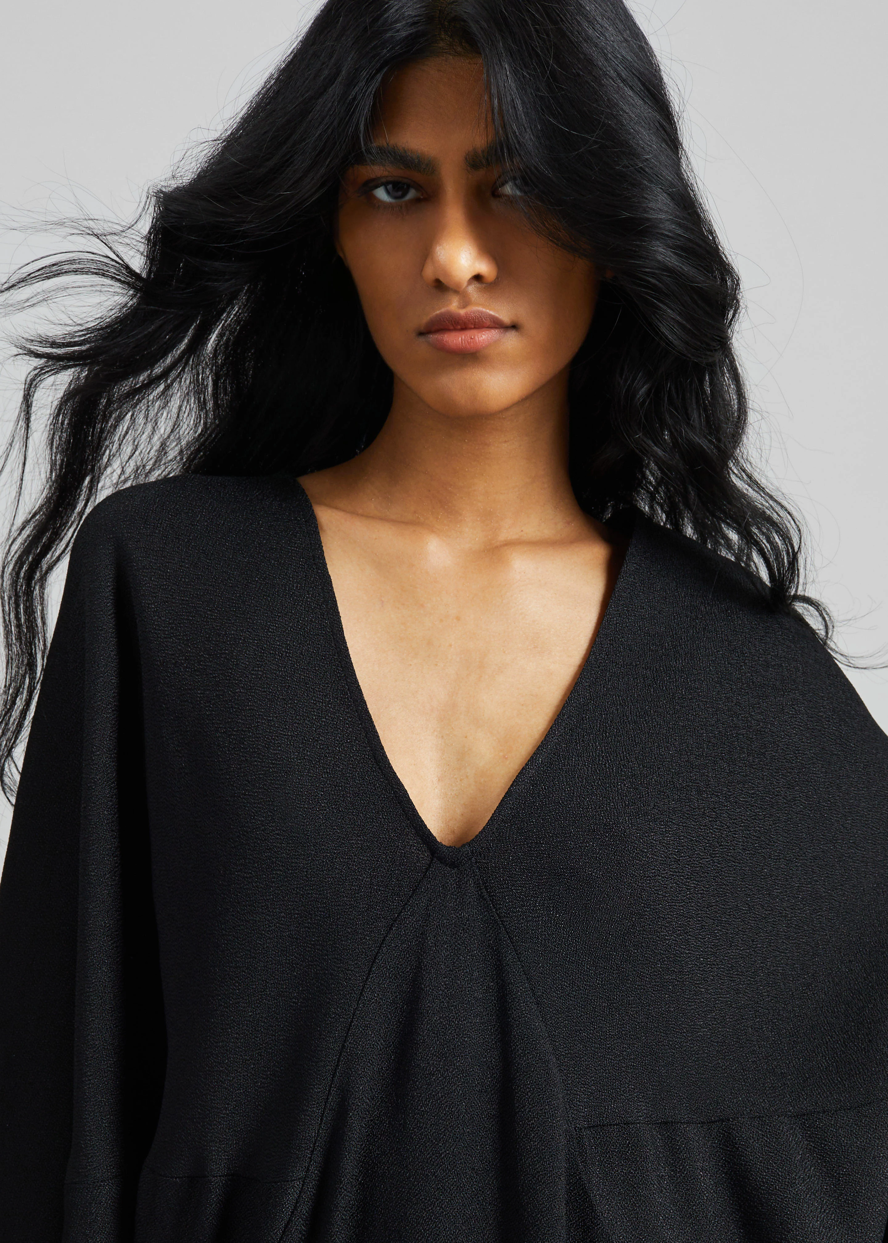 Lilia Kaftan Dress - Black - Image 4