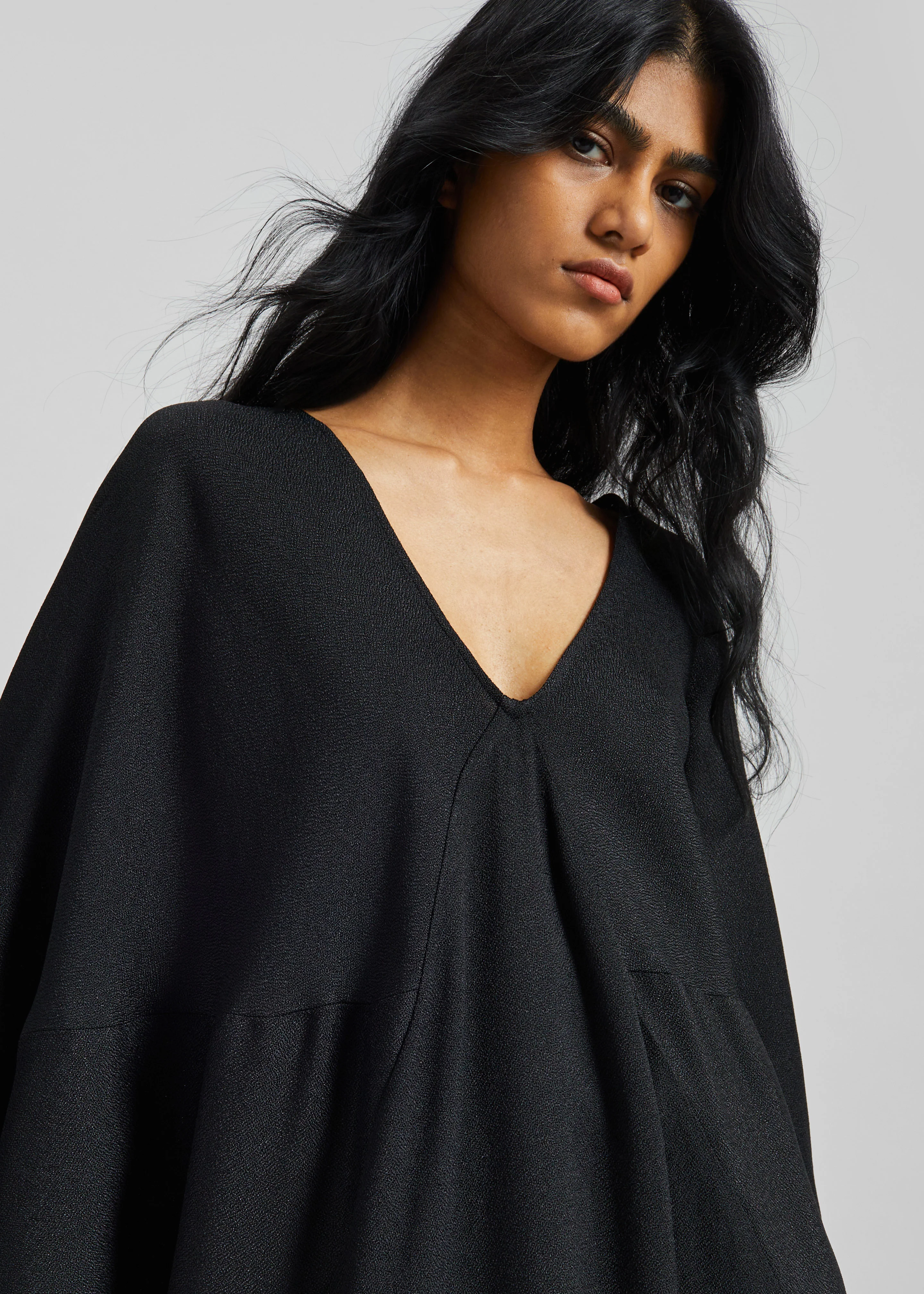Lilia Kaftan Dress - Black - Image 6