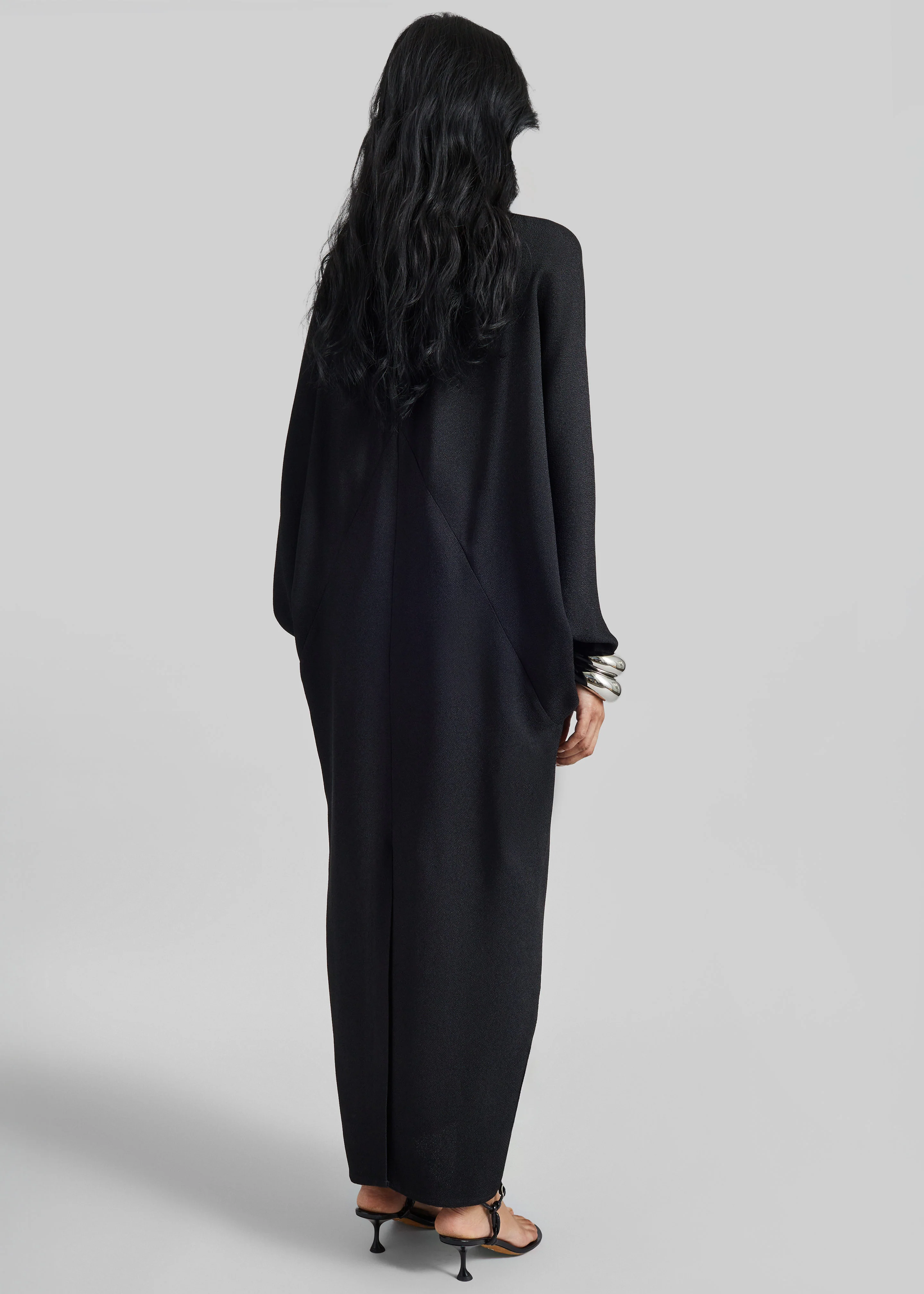 Lilia Kaftan Dress - Black - Image 7