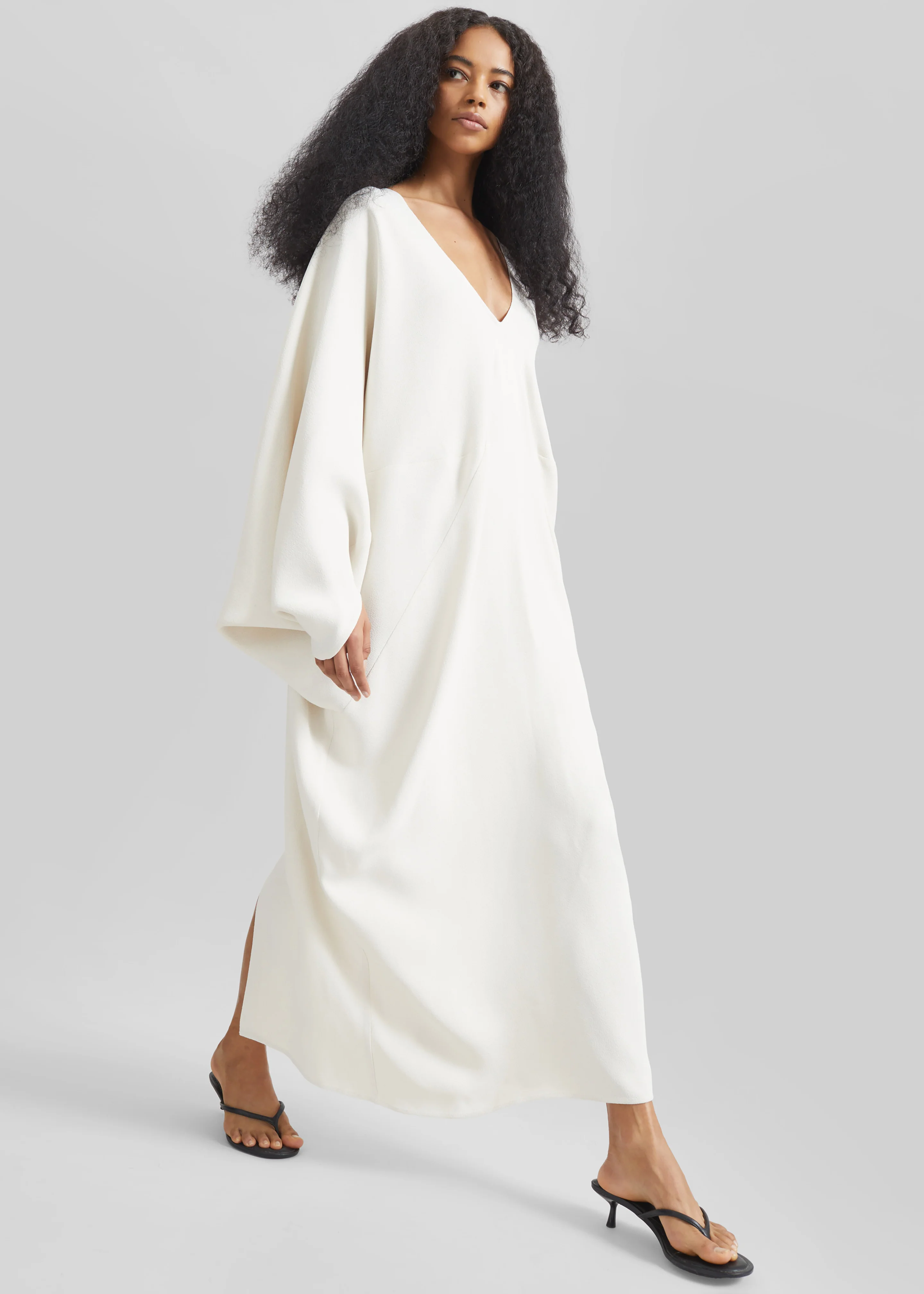 Lilia Kaftan Dress - Ivory - Image 2