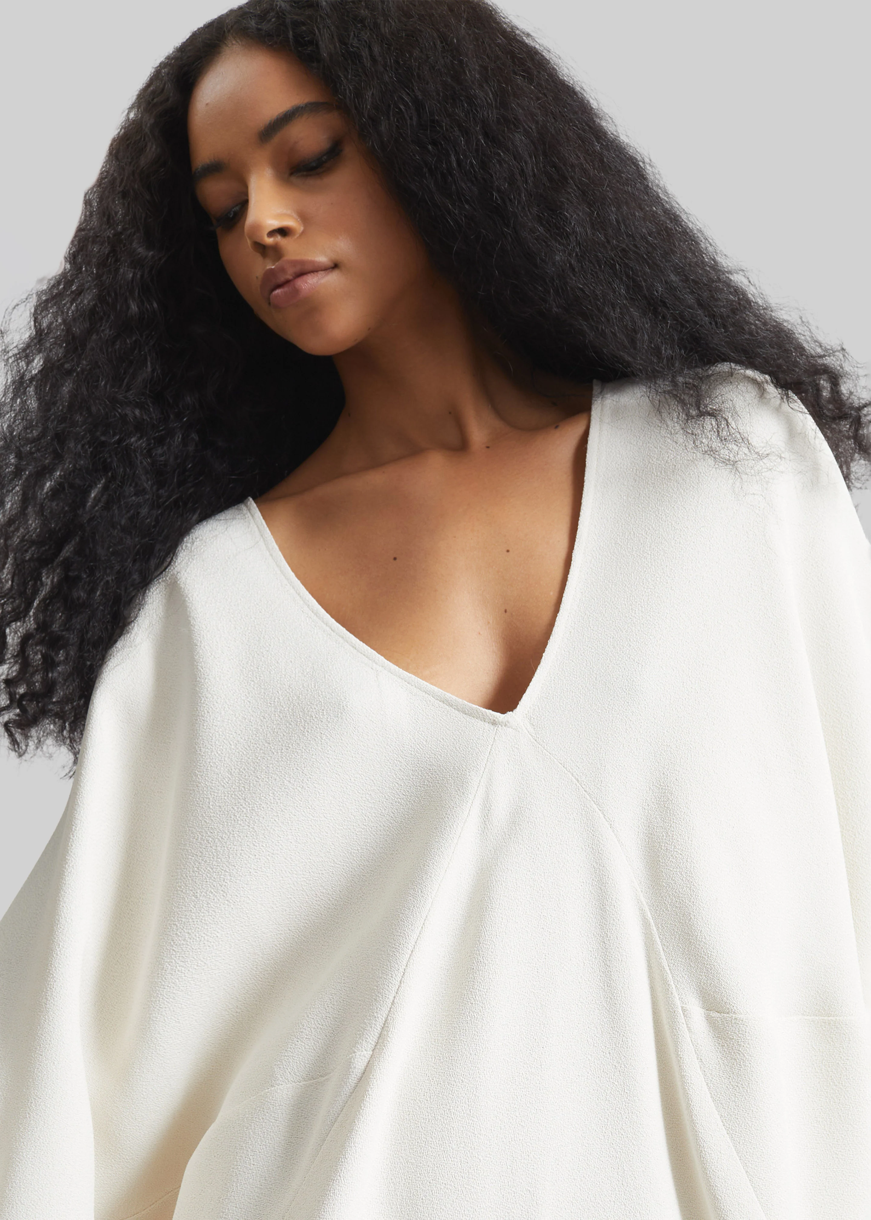 Lilia Kaftan Dress - Ivory - Image 6