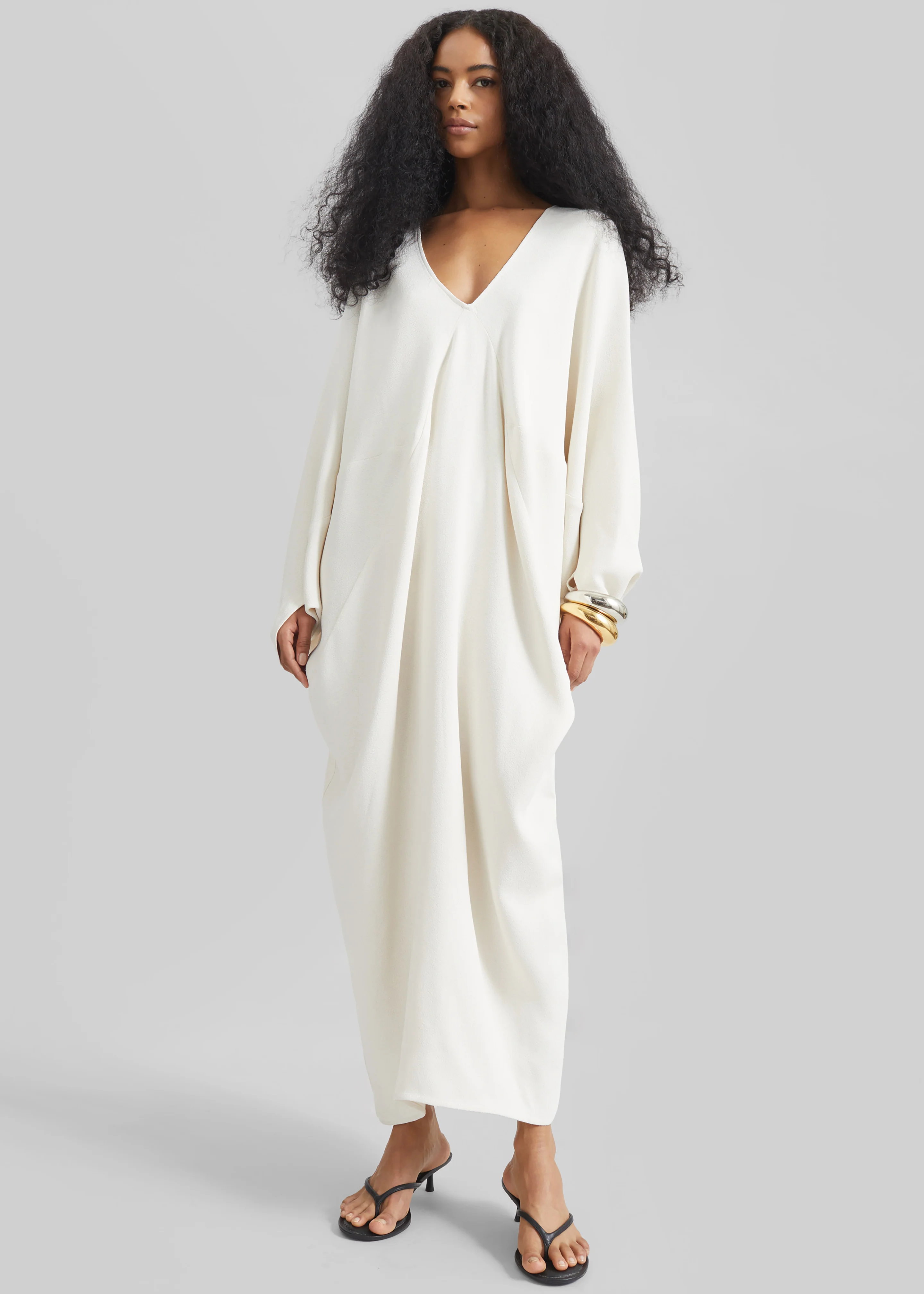Lilia Kaftan Dress - Ivory - Image 7