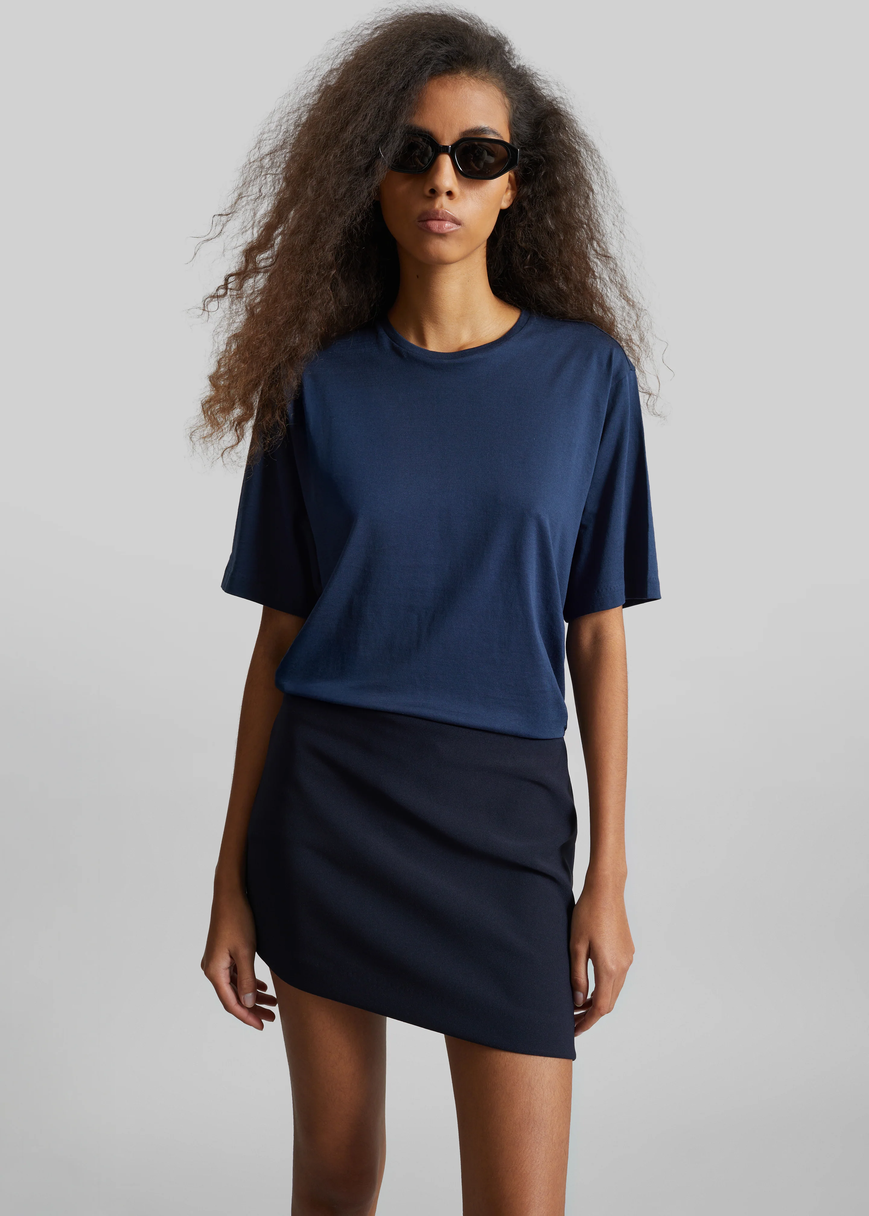Lille Mini Skirt - Navy - Image 7