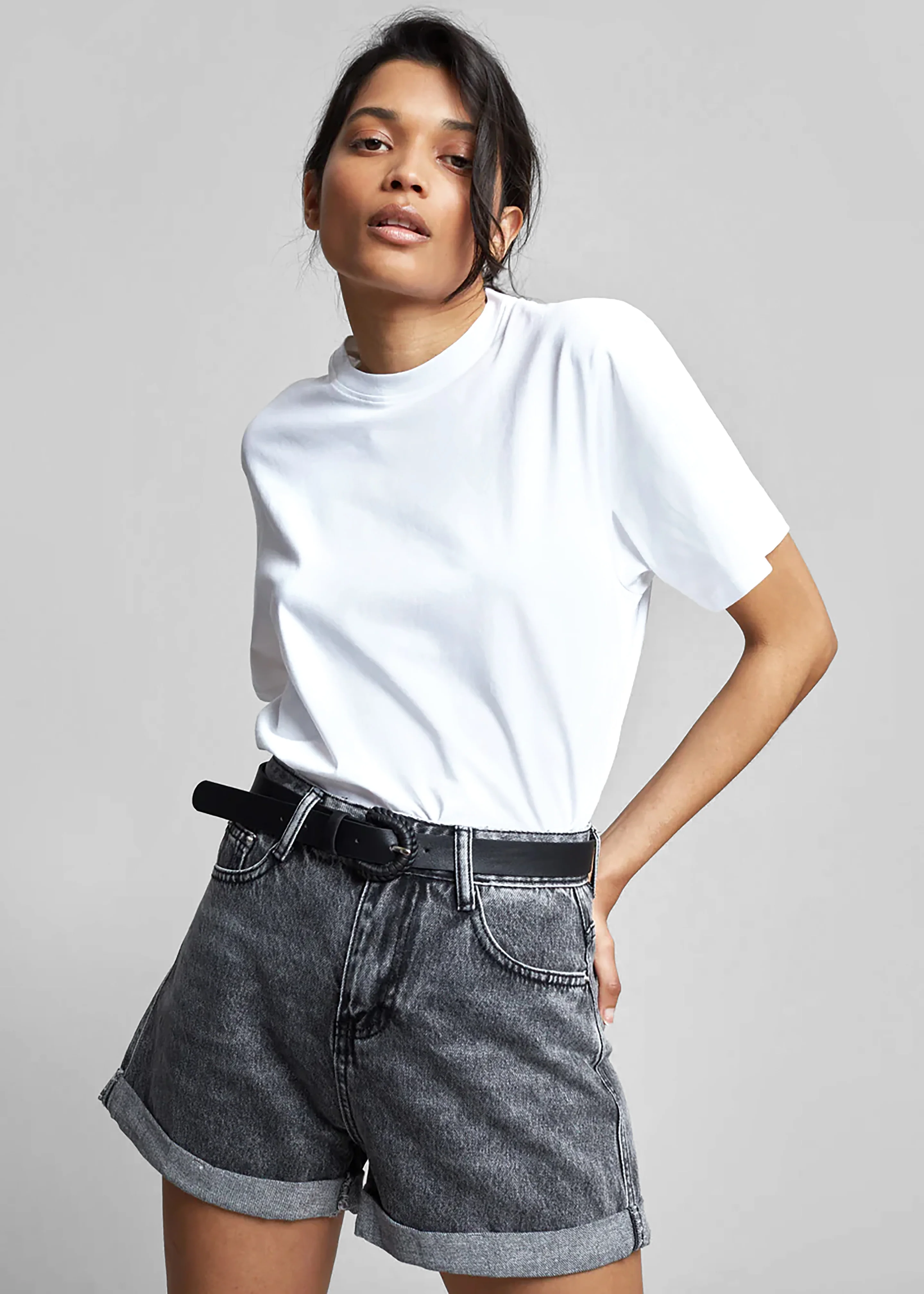 Lilou Simple Tee - Optic White - Image 4