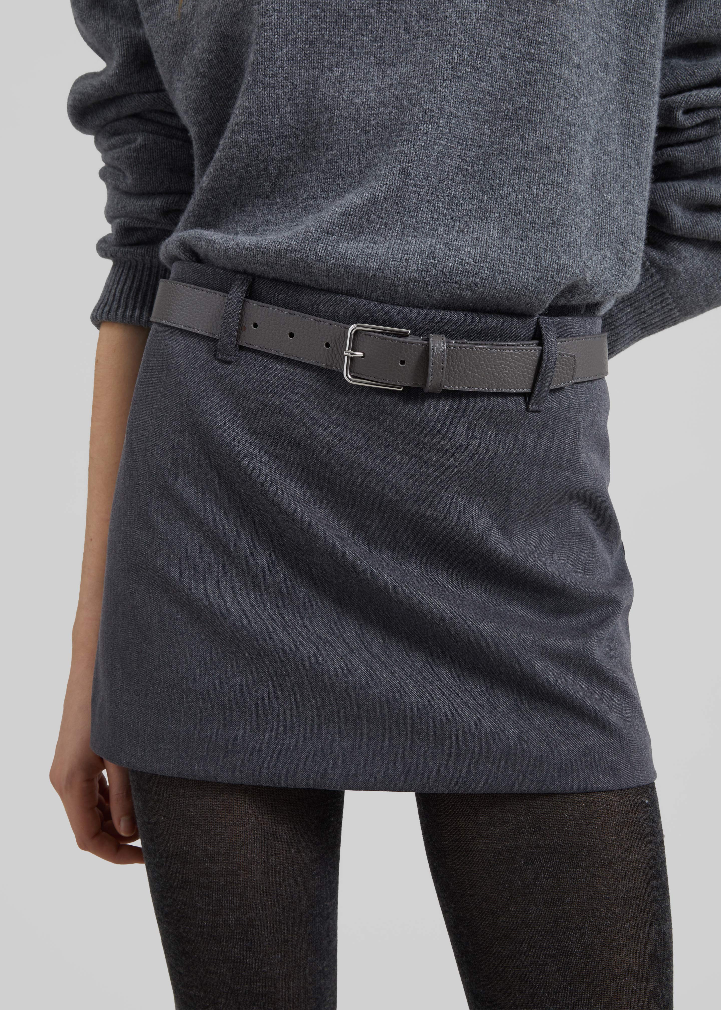 Liri Mini Skirt - Grey - Image 3