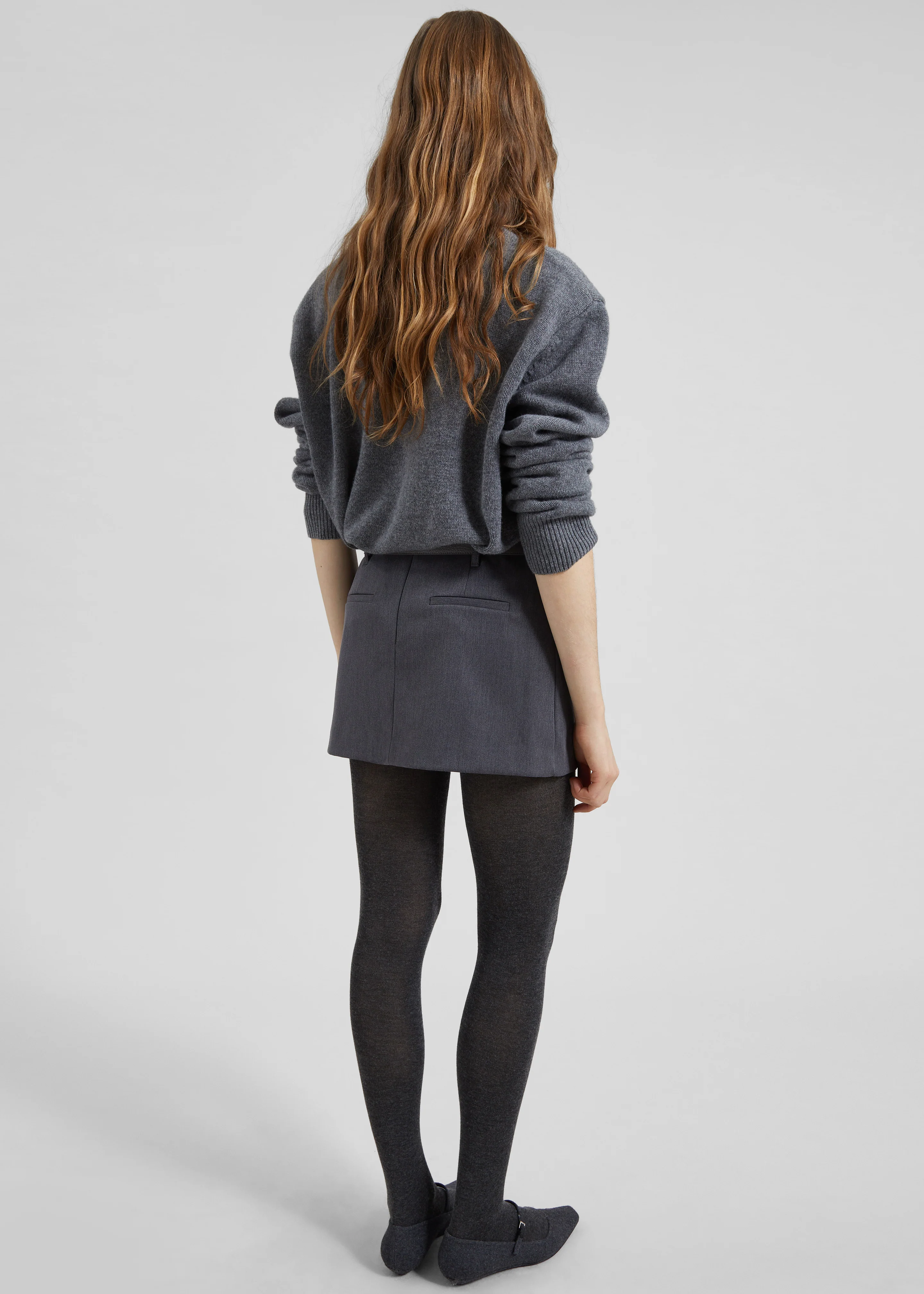 Liri Mini Skirt - Grey - Image 6