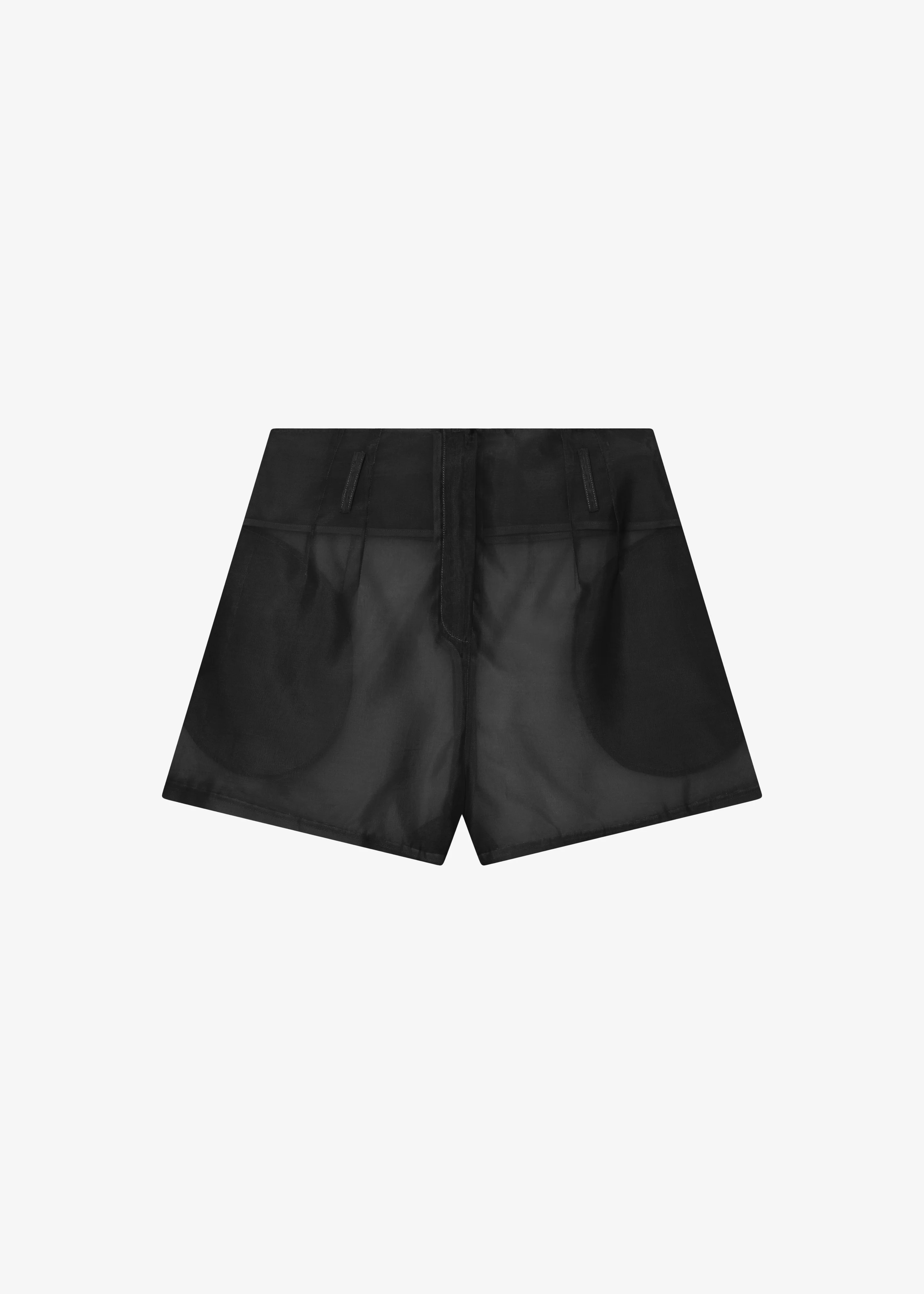 Lise Sheer Shorts - Black - Image 11