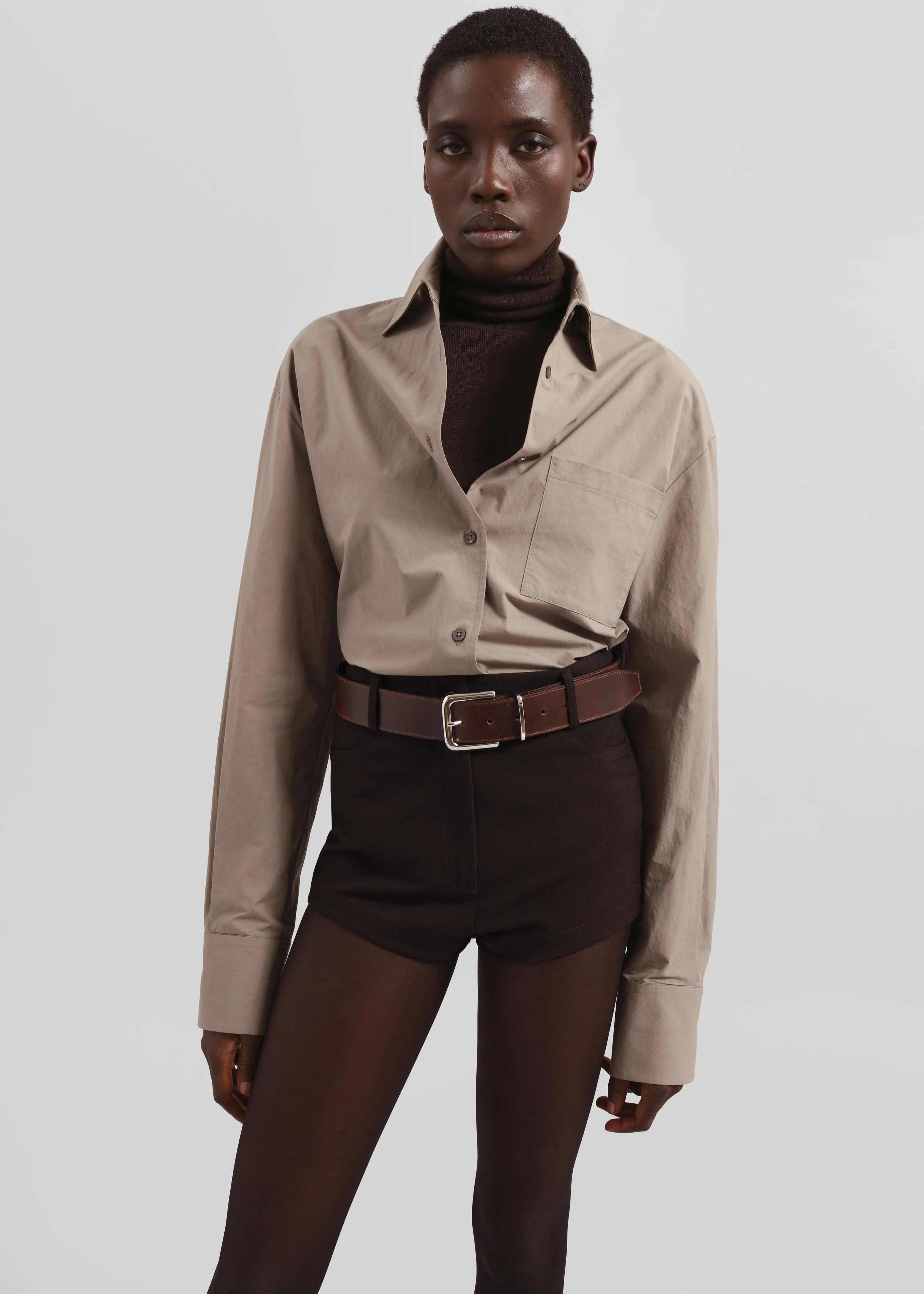 Loen Hot Pants - Brown - Image 4