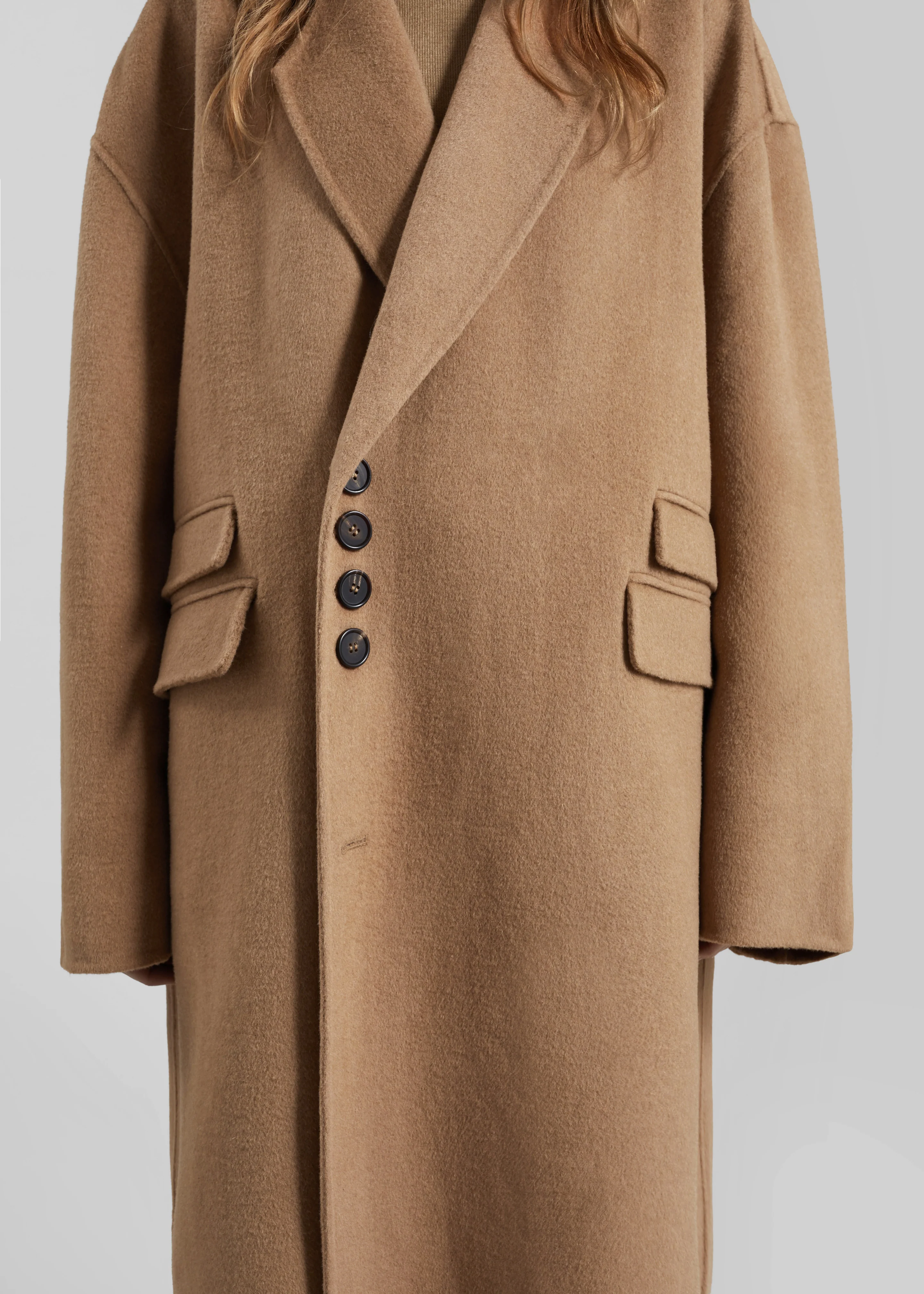 Lohit Wool Coat - Camel - Image 3