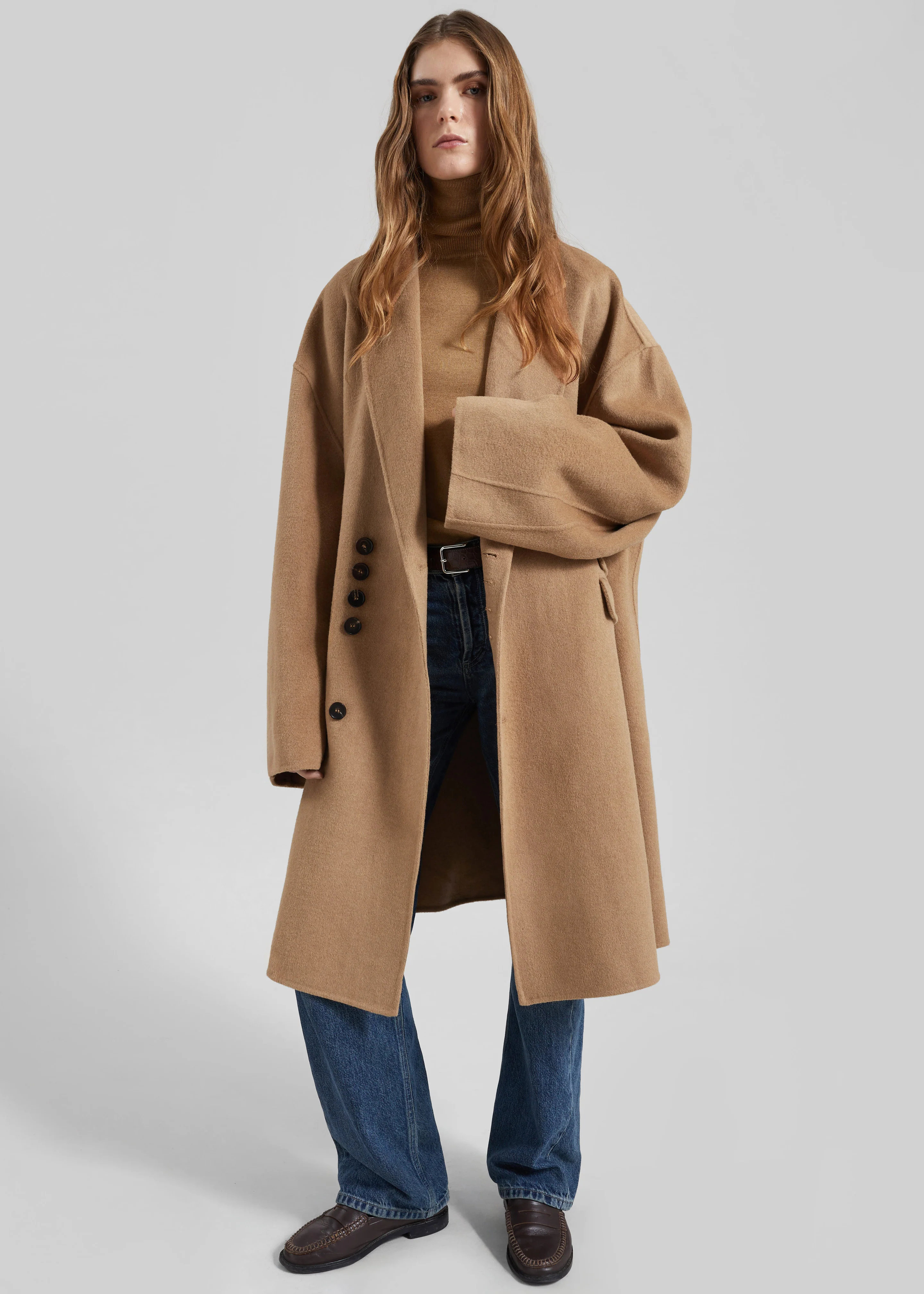 Lohit Wool Coat - Camel - Image 4