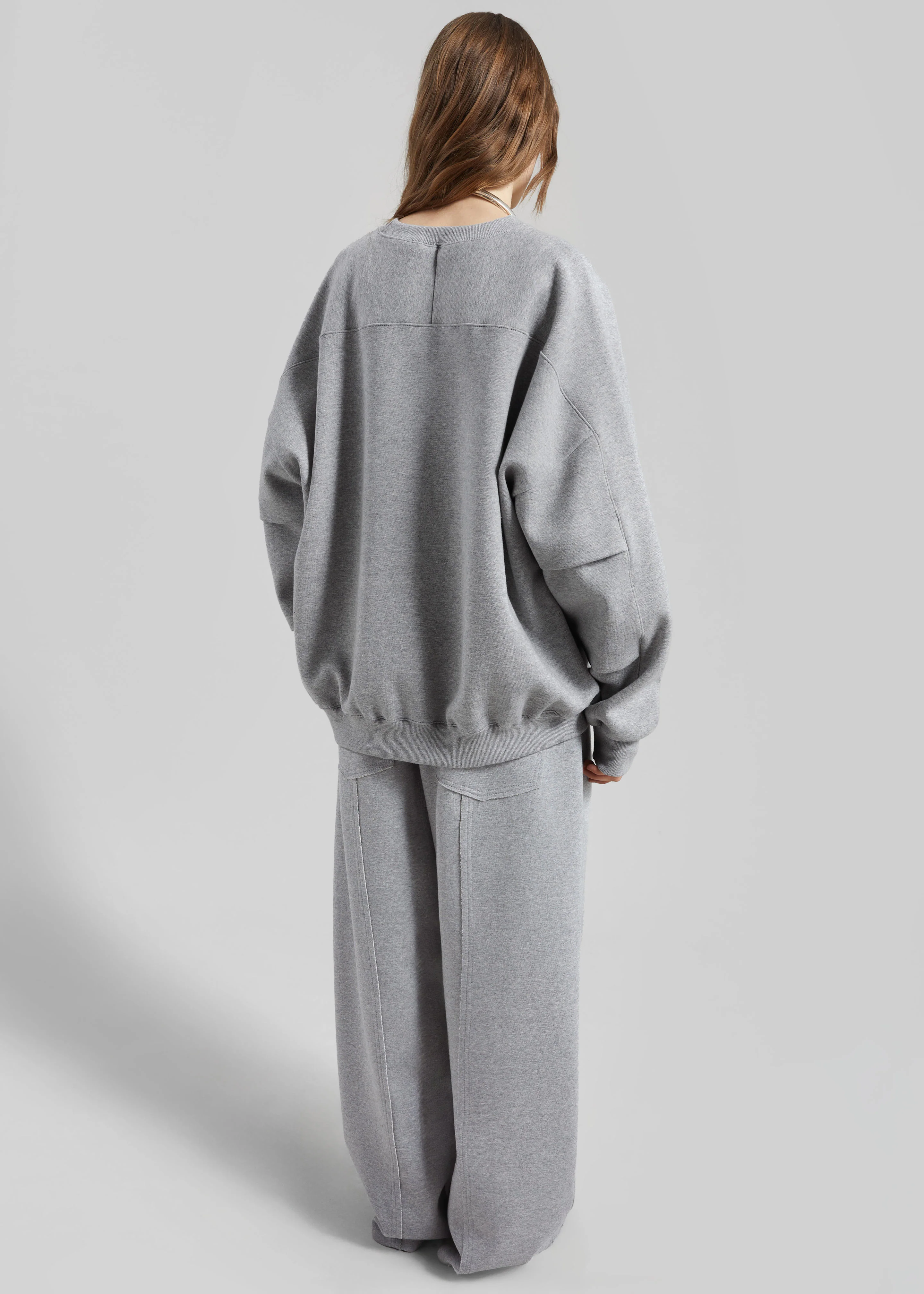 Lonay Balloon Sleeve Sweatshirt - Grey - Image 7