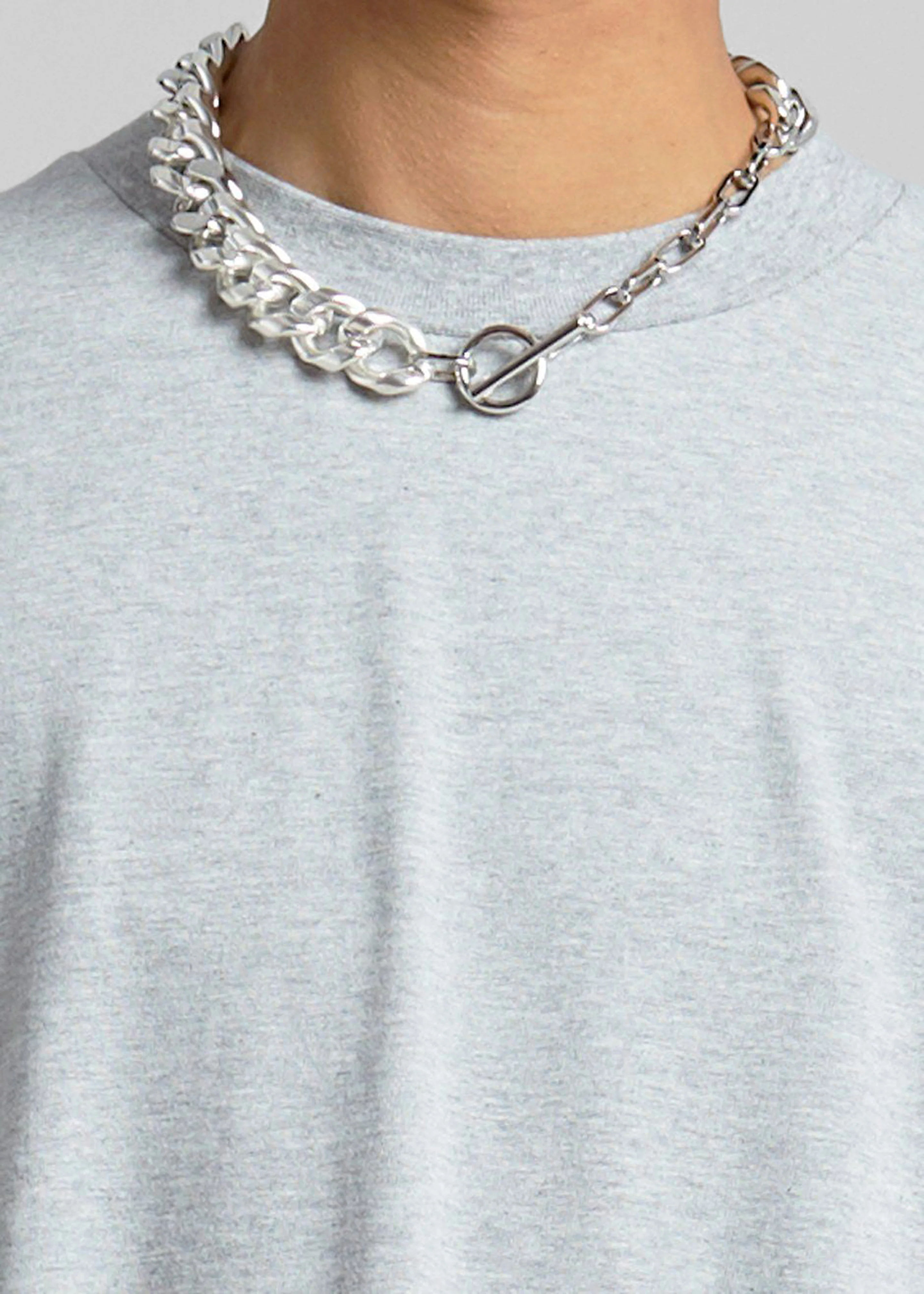 Lou Oversized Tee Dress - Heather Grey - Image 4