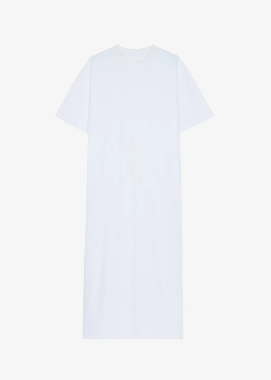Lou Oversized Tee Dress - Optic White - Image 8