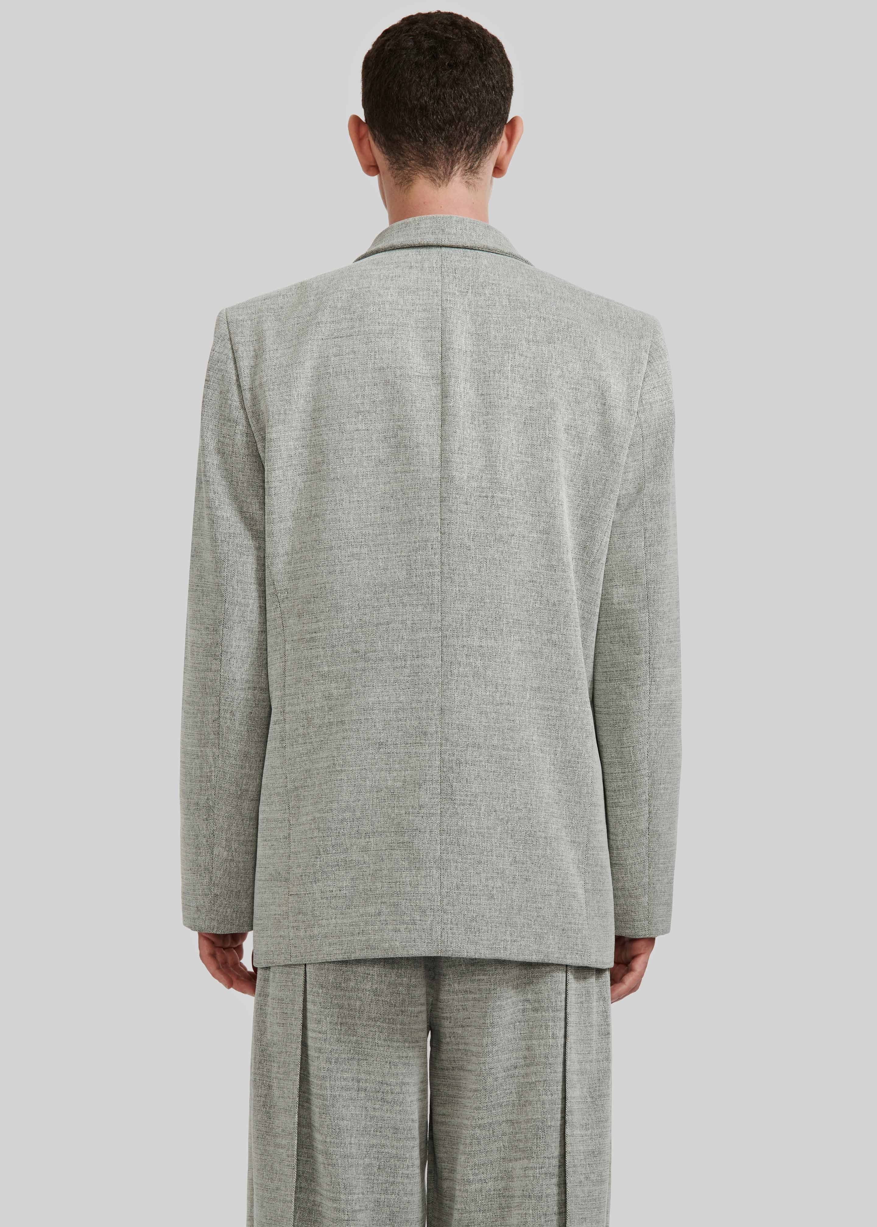 Louis Gabriel Nouchi Double Breasted Jacket With 4 Buttons - Grey Melange - Image 4