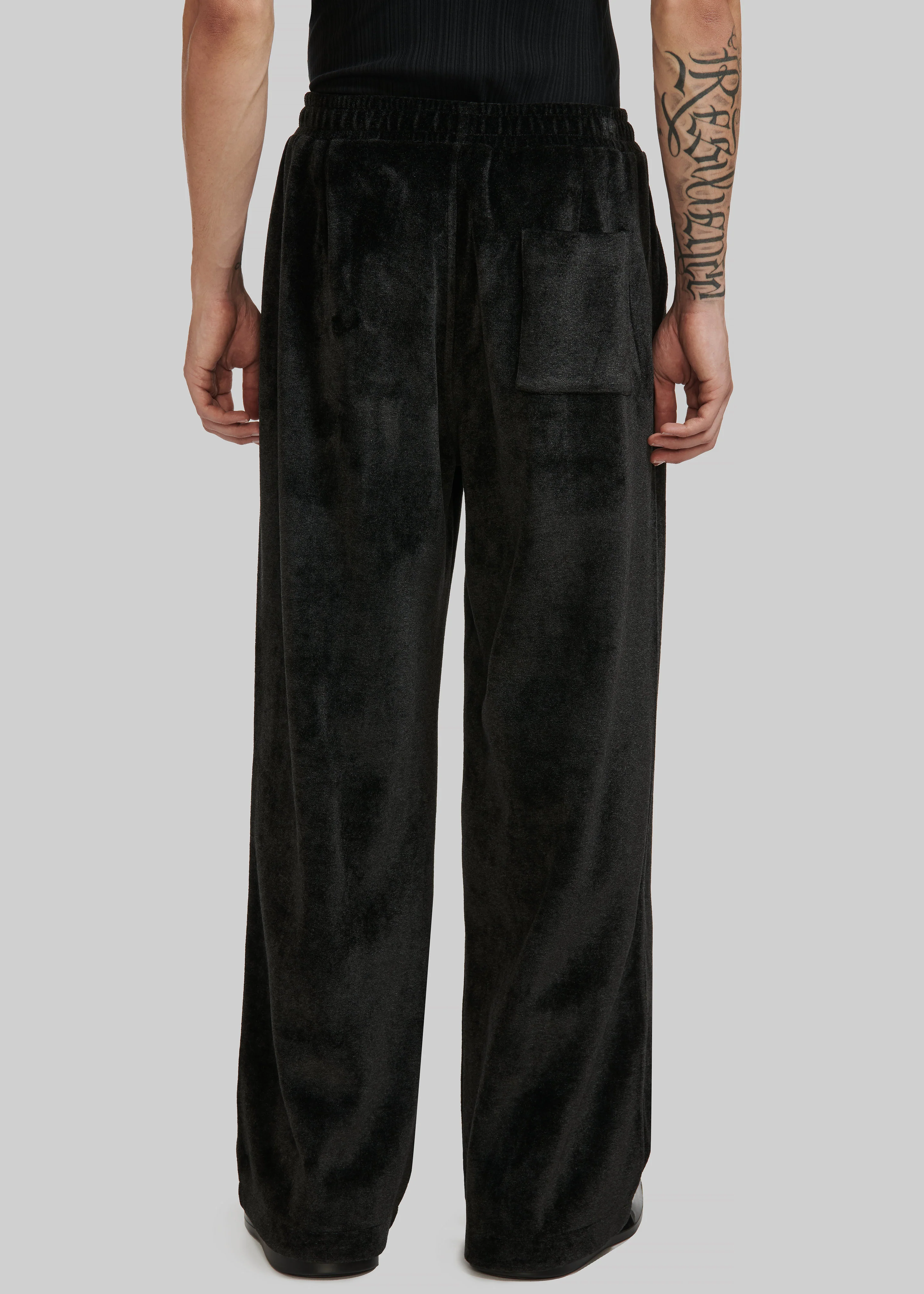 Louis Gabriel Nouchi Large Trousers With Pleats - Anthracite - Image 4