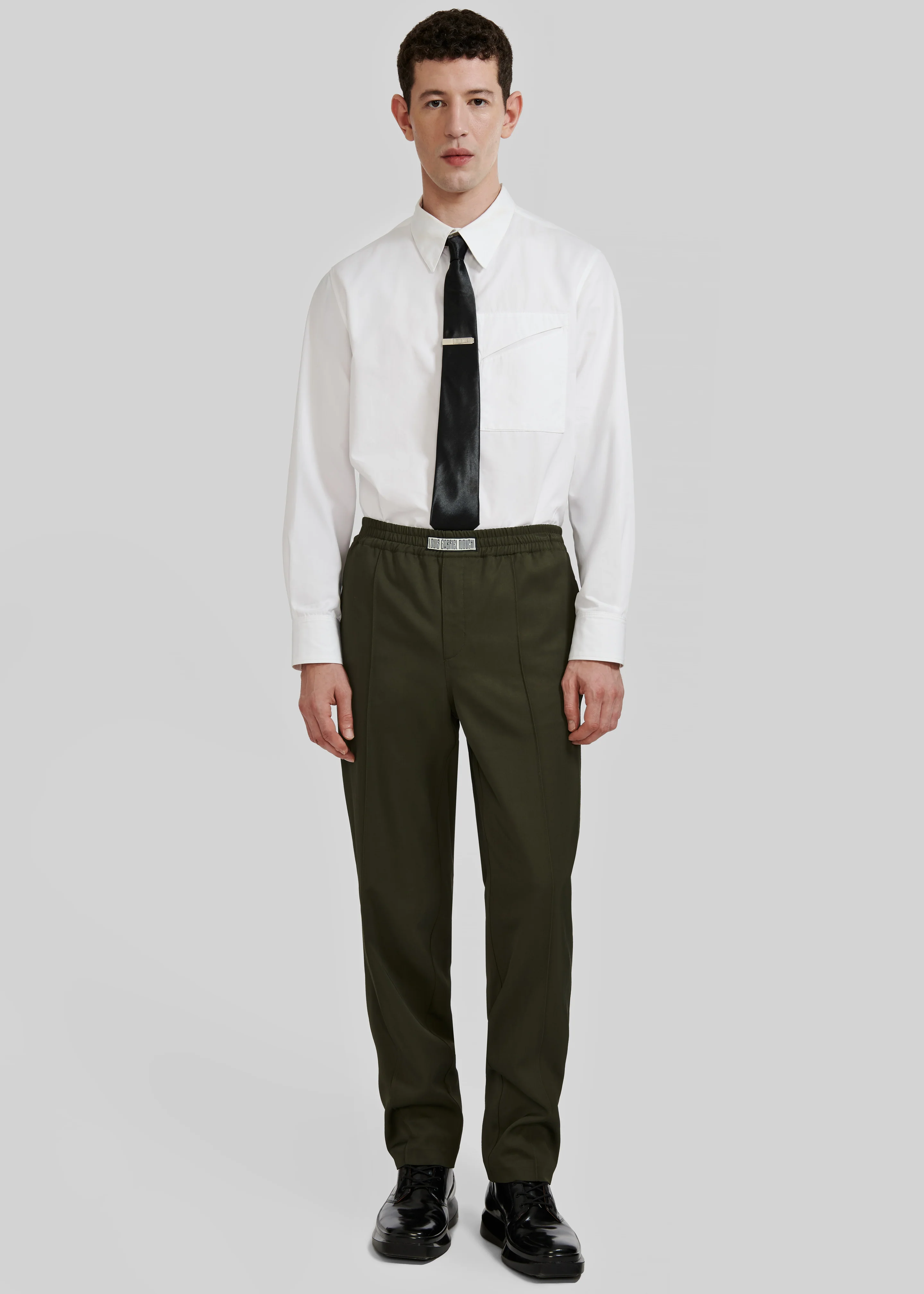 Louis Gabriel Nouchi Tapered Jogging Pants - Army - Image 2