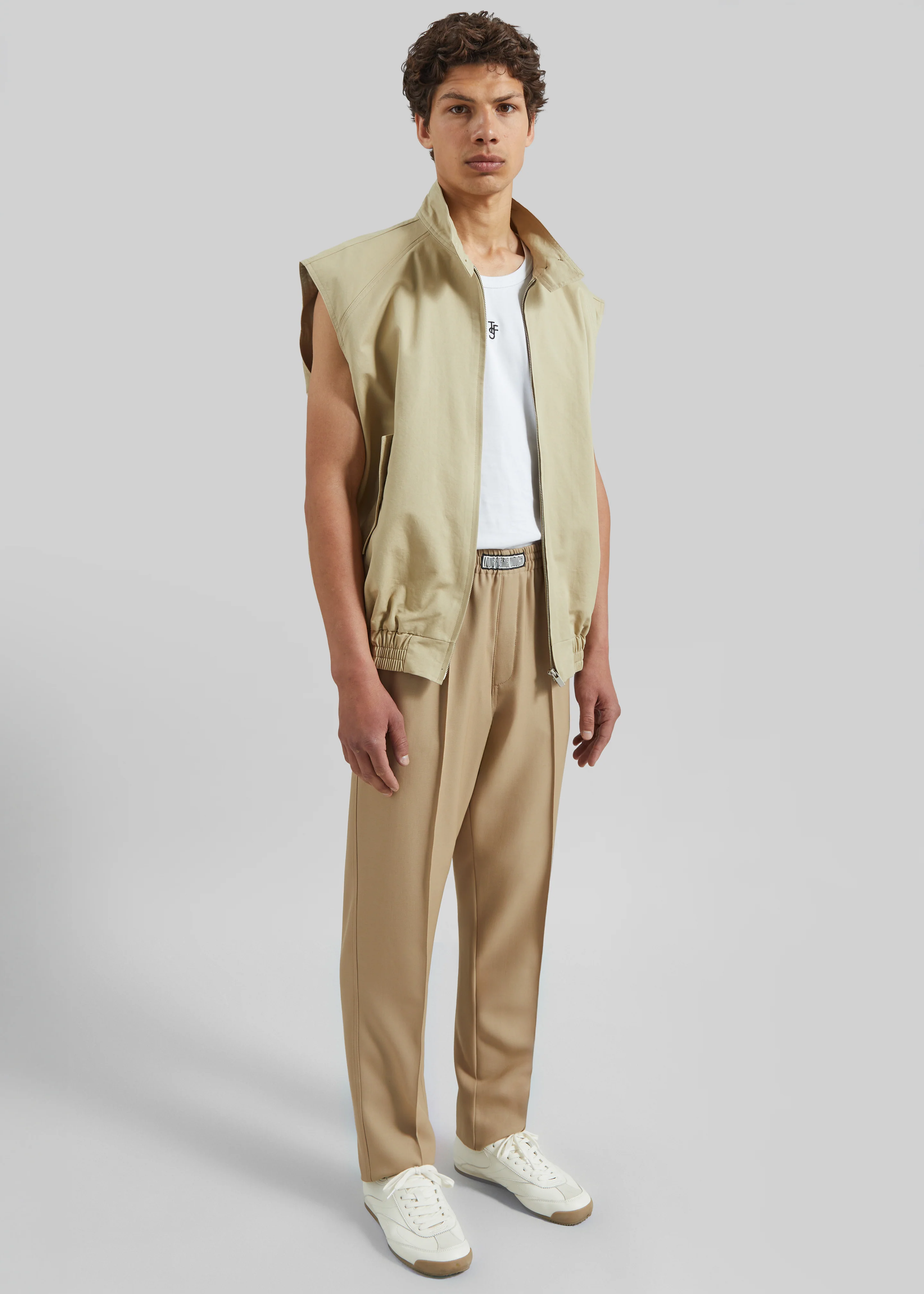 Louis Gabriel Nouchi Tapered Jogging Pants - Sand - Image 3