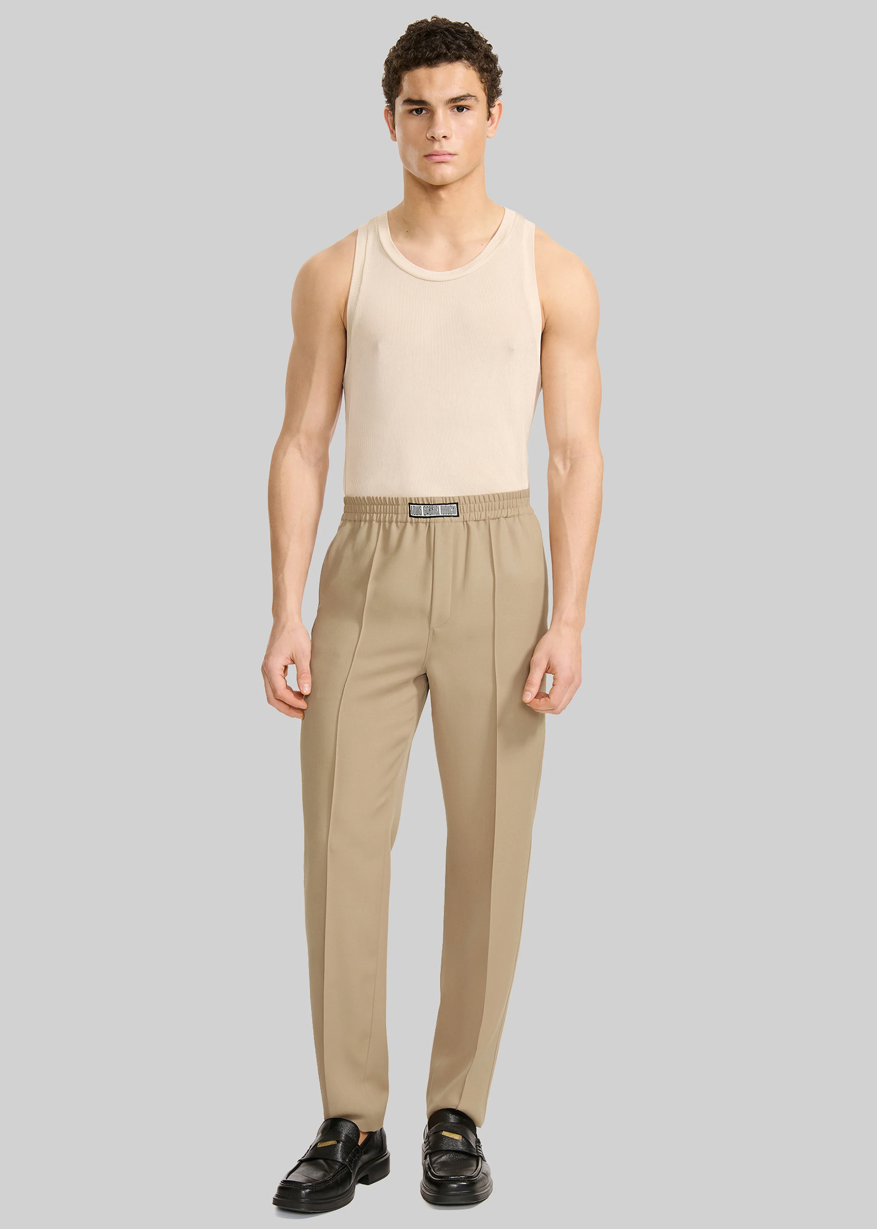 Louis Gabriel Nouchi Tapered Jogging Pants - Sand - Image 5