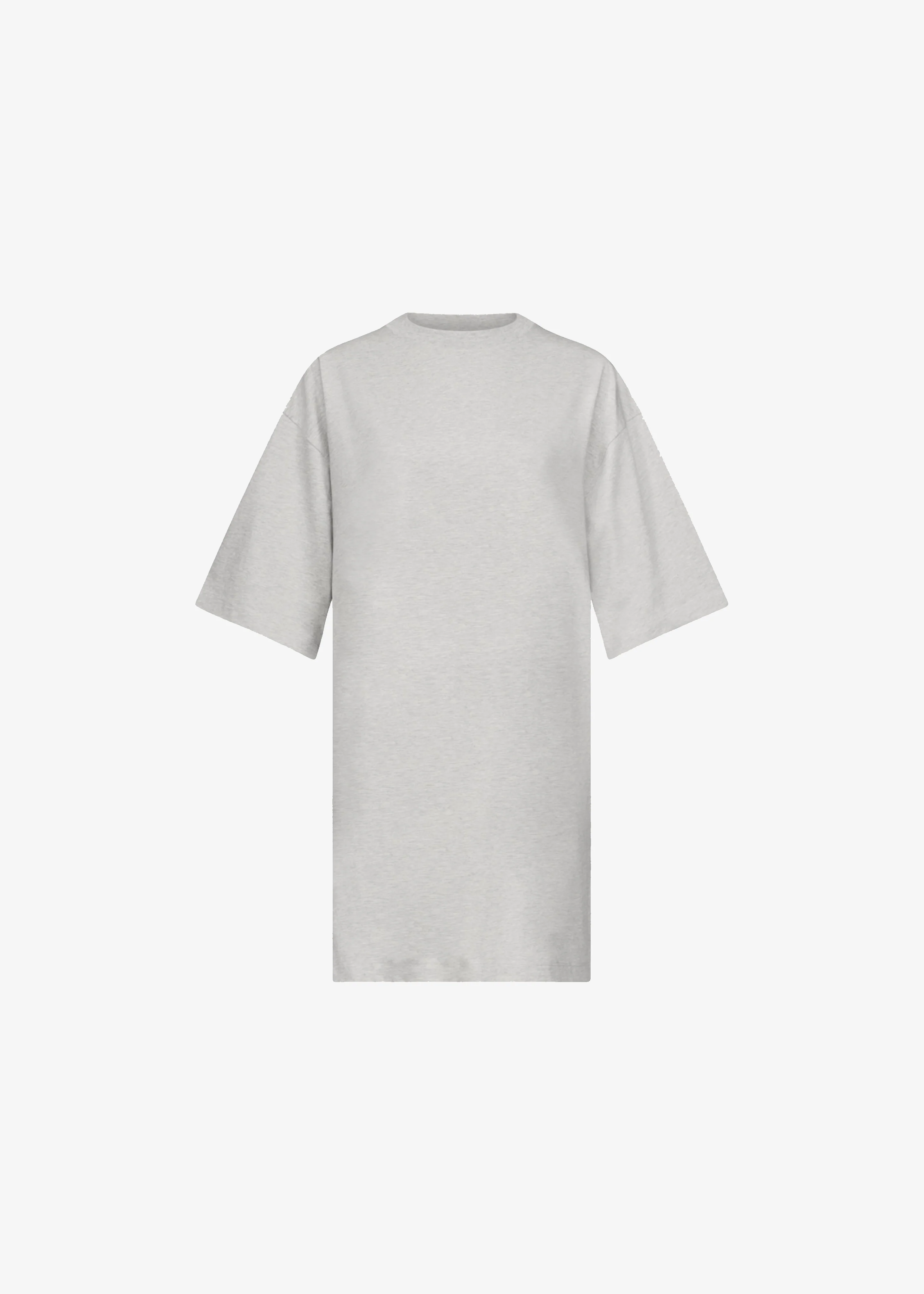 Loulou de Saison Ayaz Oversized T-Shirt Dress - Grey Melange - Image 6