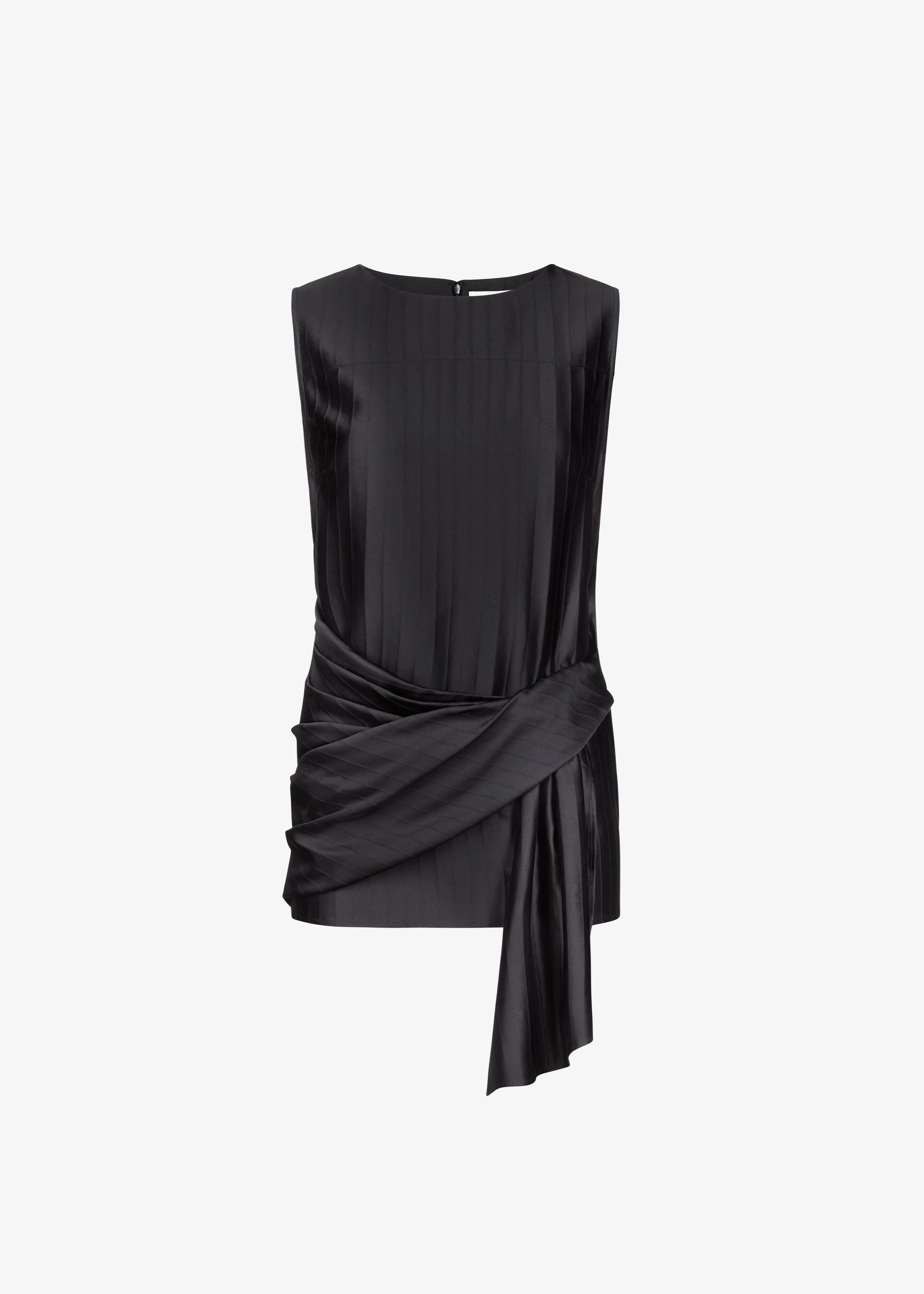 Loulou de Saison Fonda Draped Top - Black - Image 7