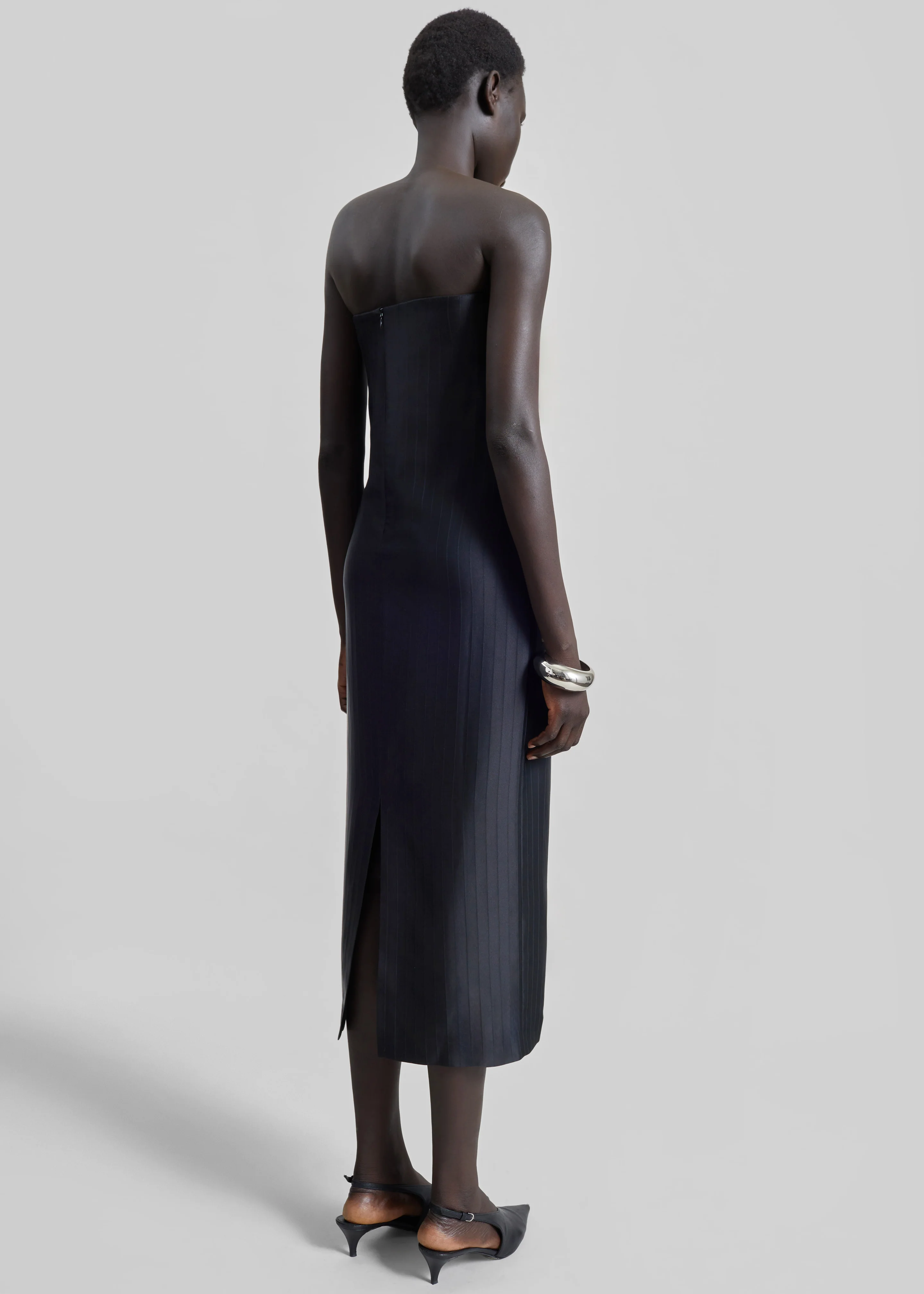 Loulou de Saison Giulia Bustier Dress - Black - Image 5