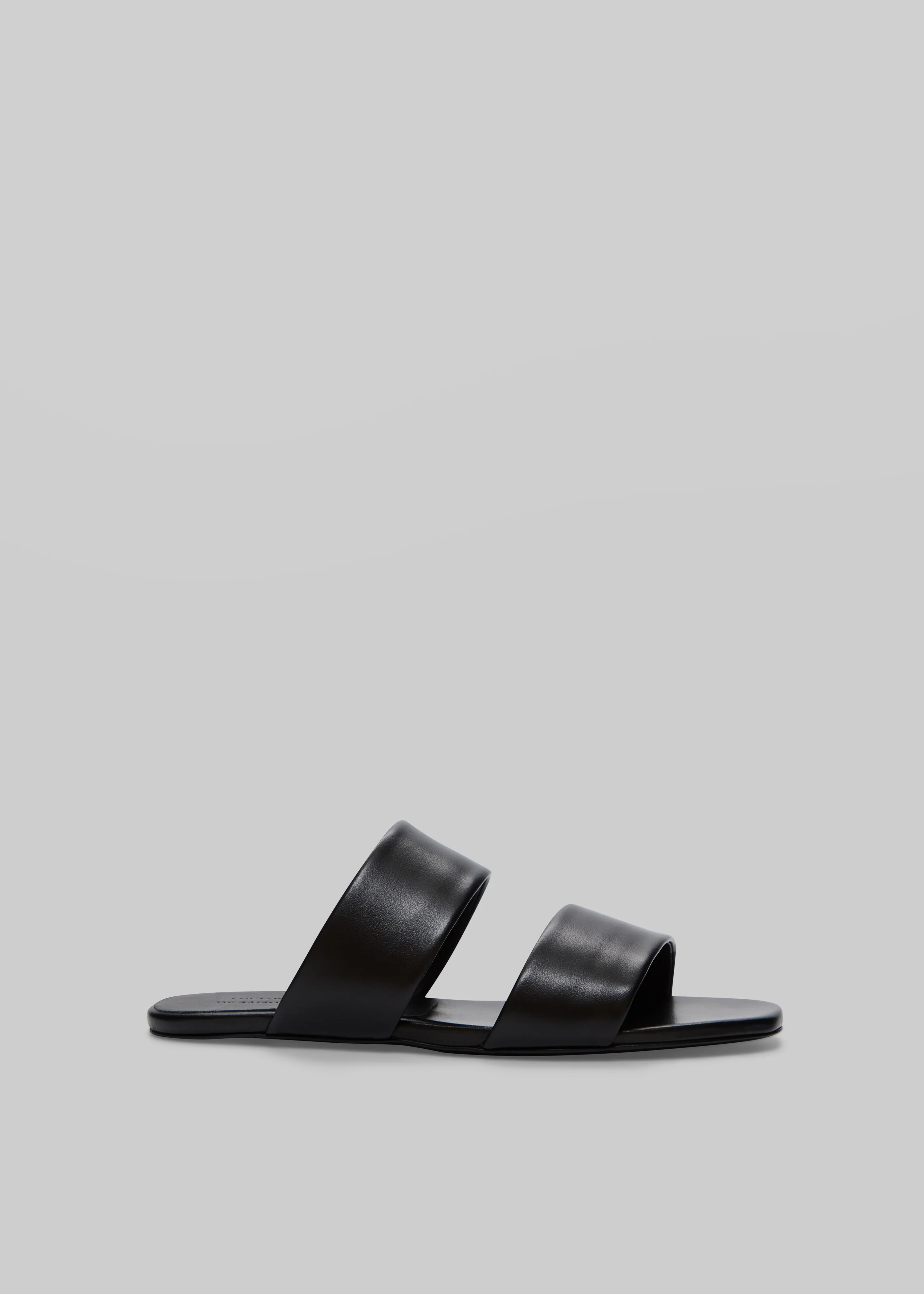 Loulou de Saison Kairo Flat Slide Sandals - Black - Image 2
