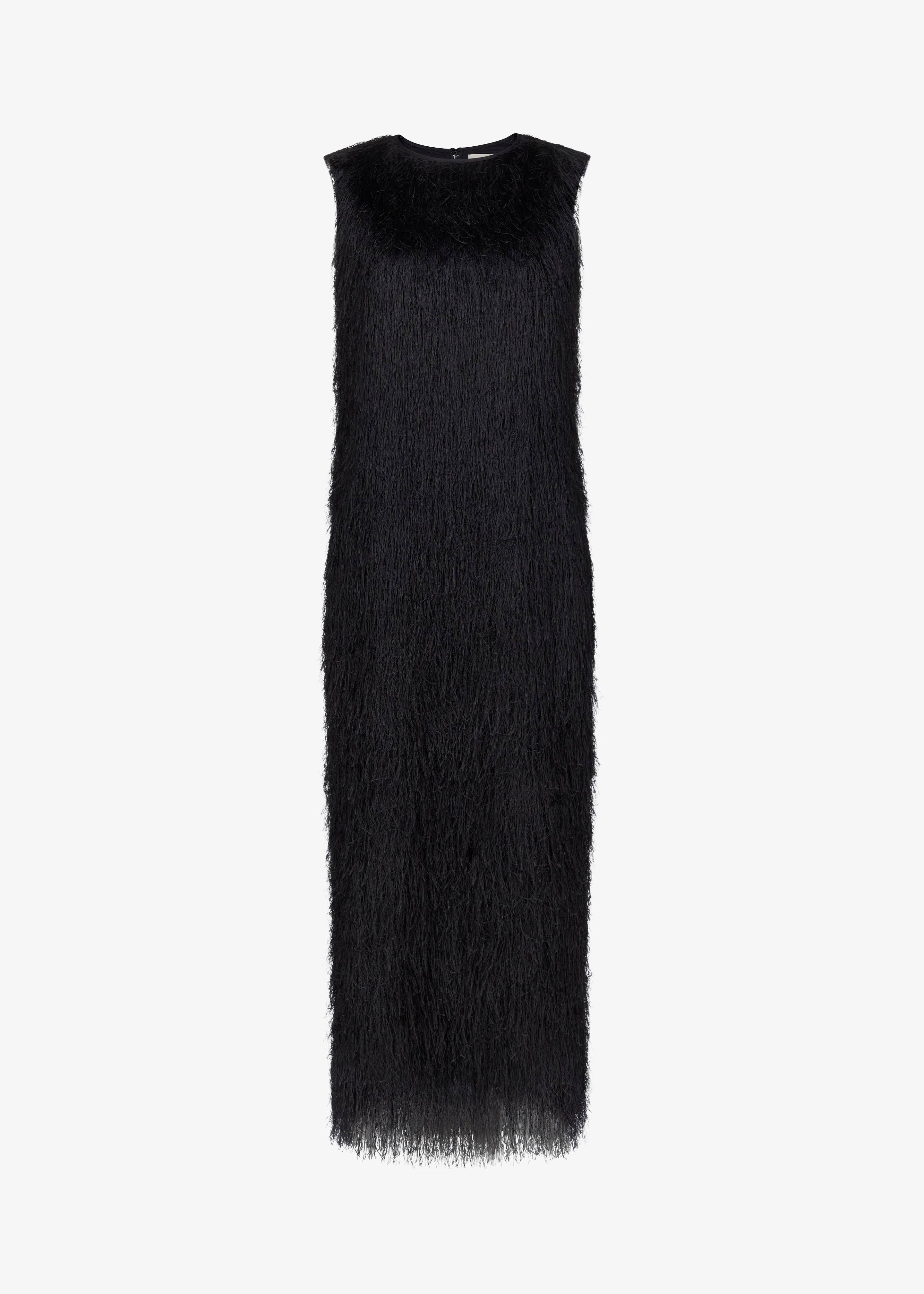 Loulou de Saison Tiwa Fringed Maxi Dress - Black - Image 9