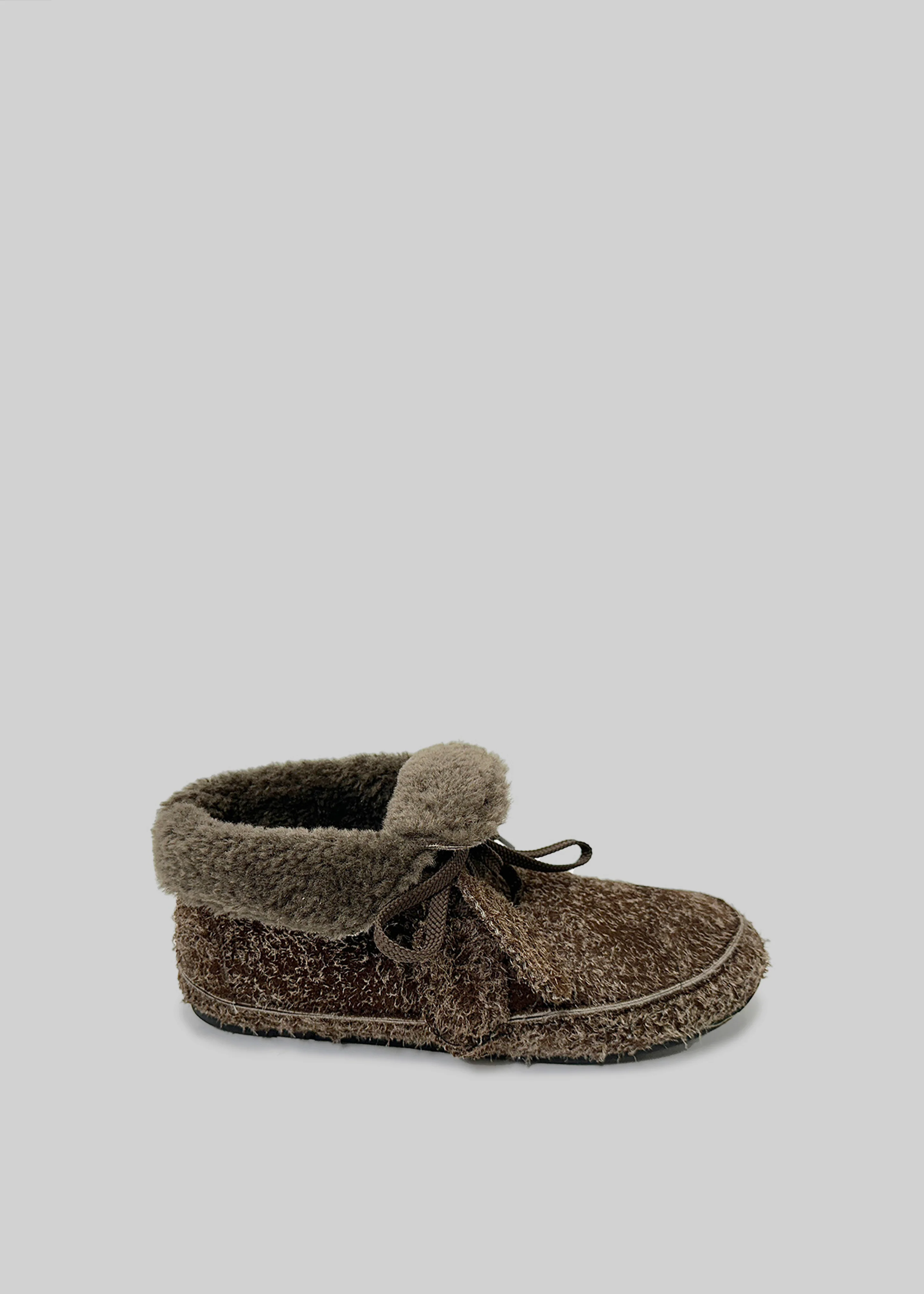 Low Classic Shearling Moccasin - Dark Brown - Image 3