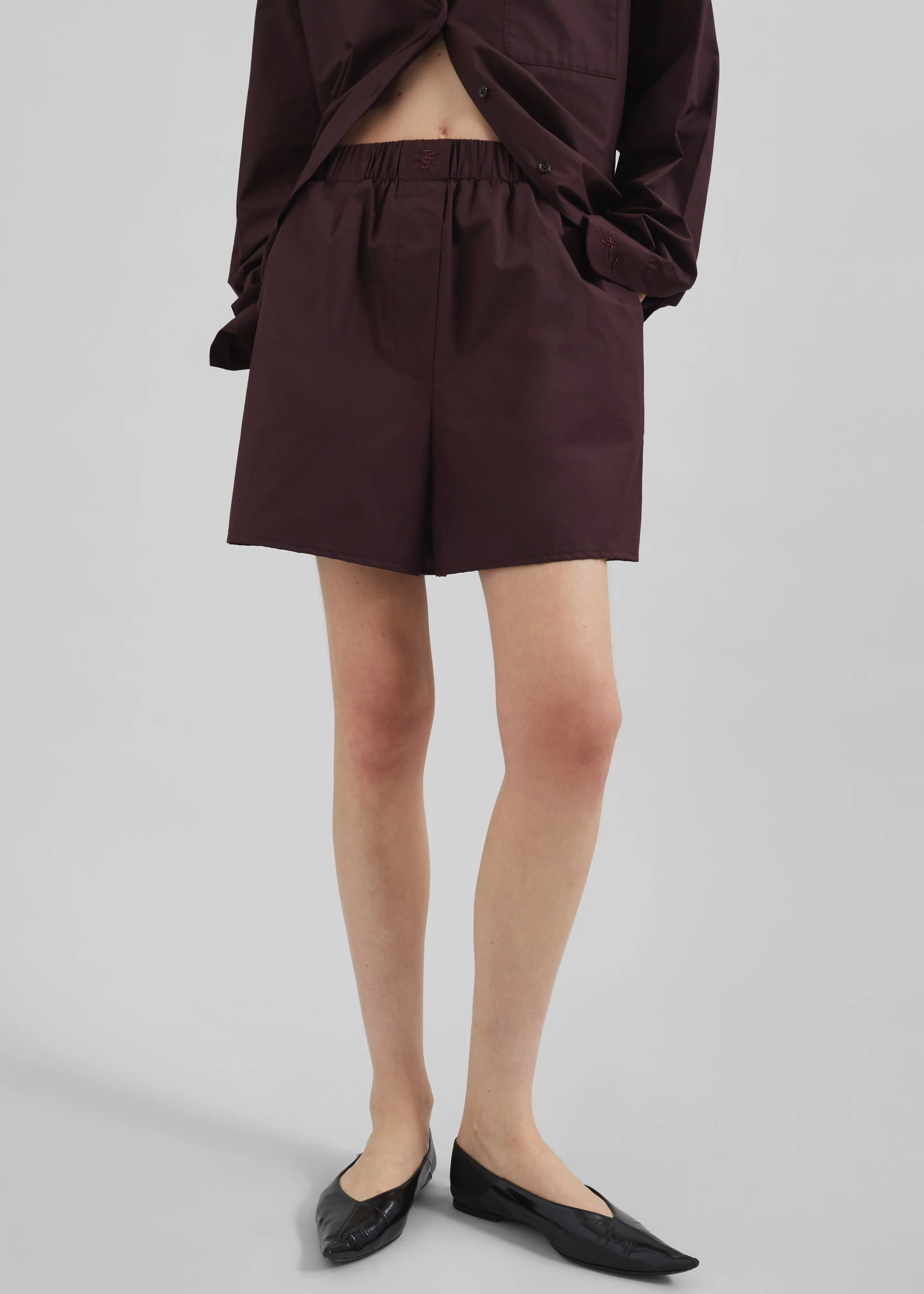 Lui Organic Cotton Boxer Shorts - Dark Plum - Image 3