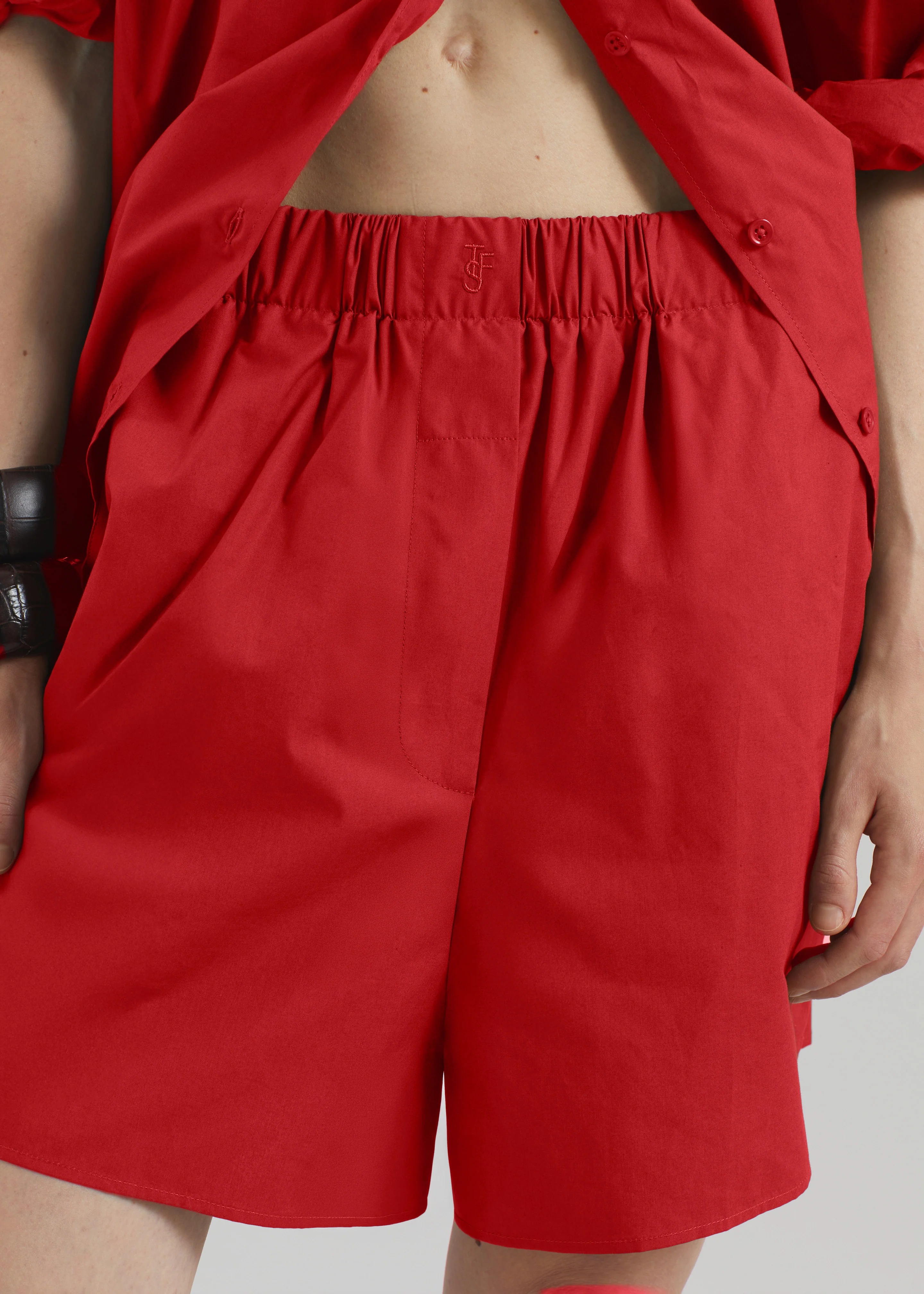 Lui Organic Cotton Boxer Shorts - Red - Image 3