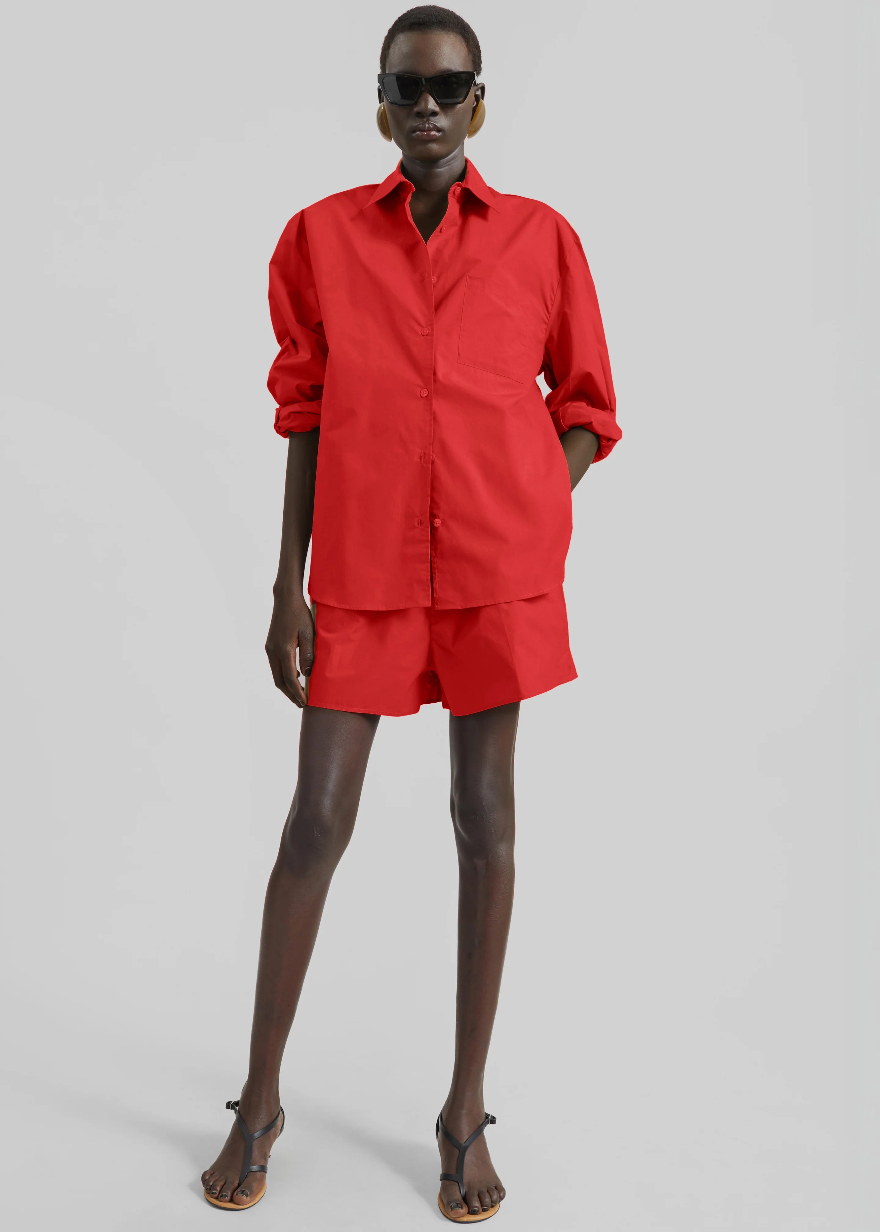 Lui Organic Cotton Boxer Shorts - Red - Image 4