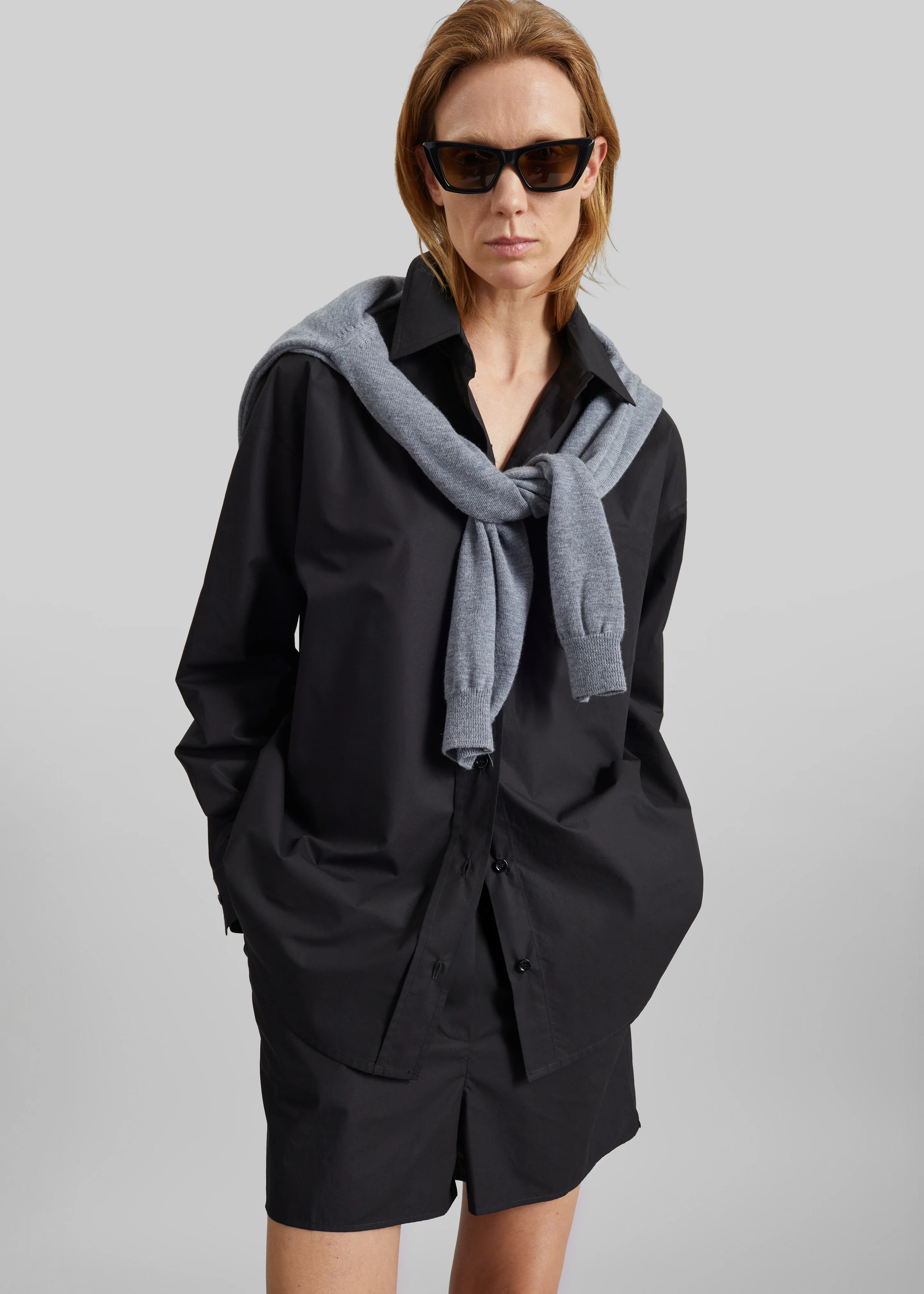 Lui Organic Cotton Shirt - Black - Image 11