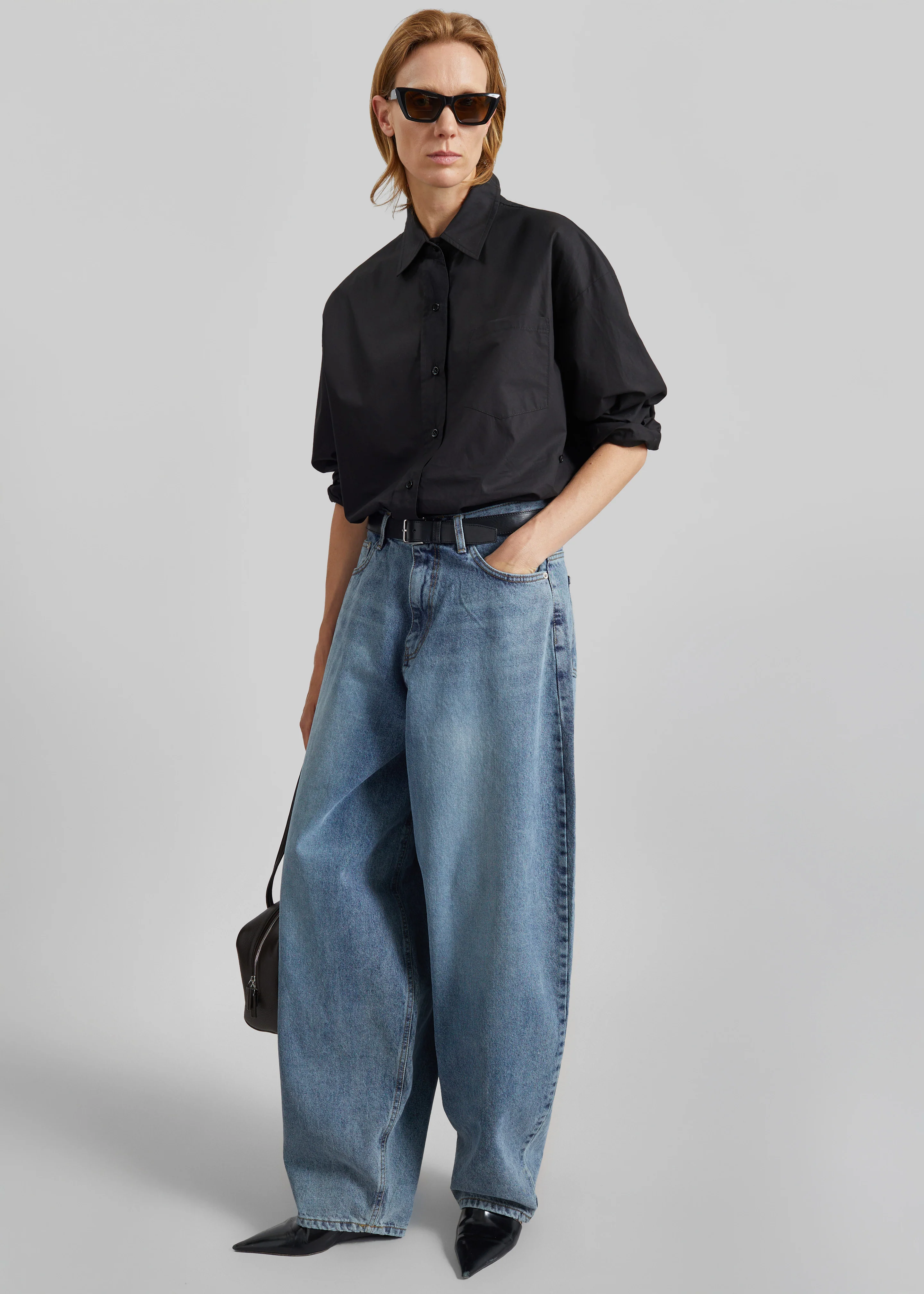 Lui Organic Cotton Shirt - Black - Image 7