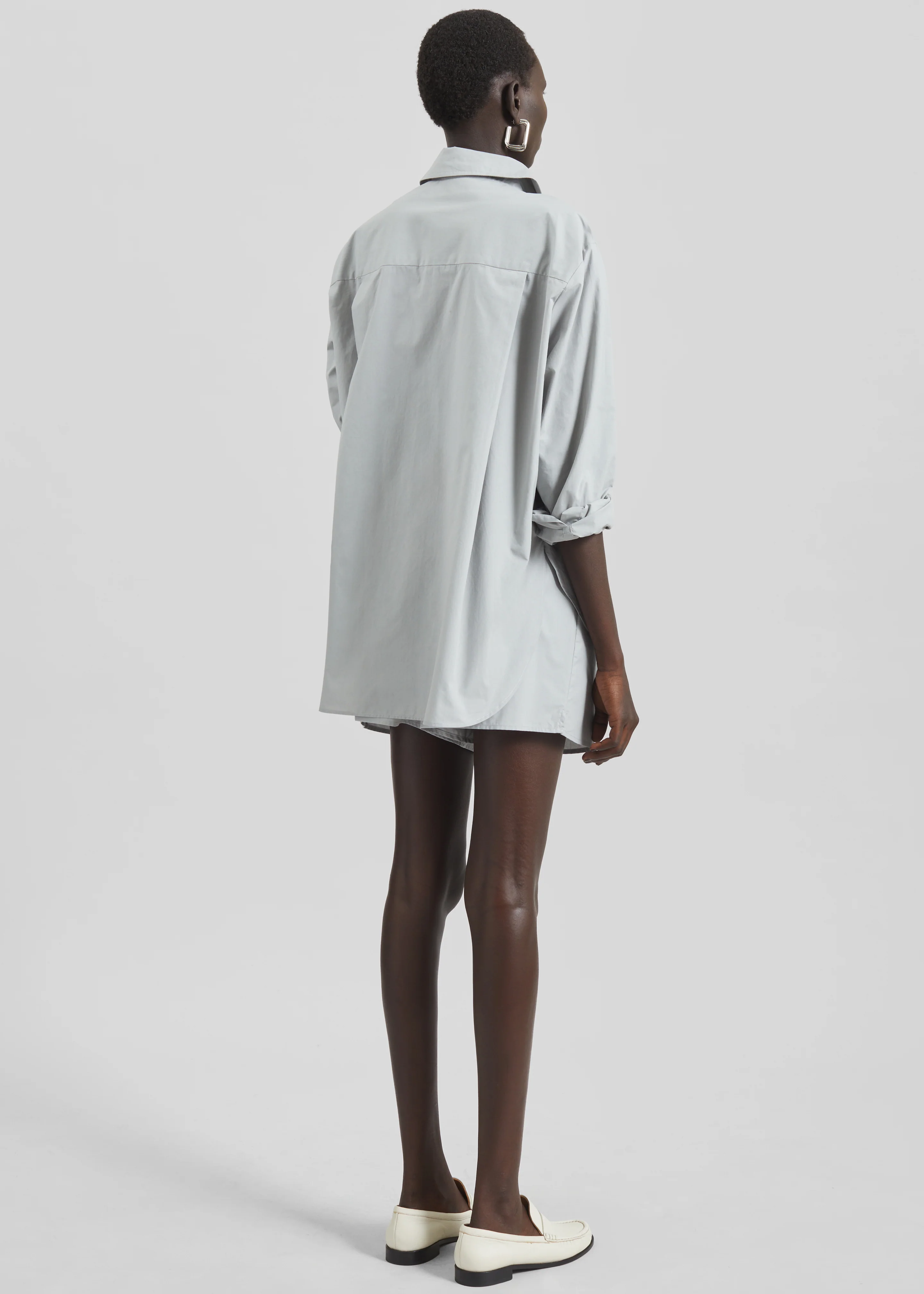 Lui Organic Cotton Shirt - Ice - Image 13