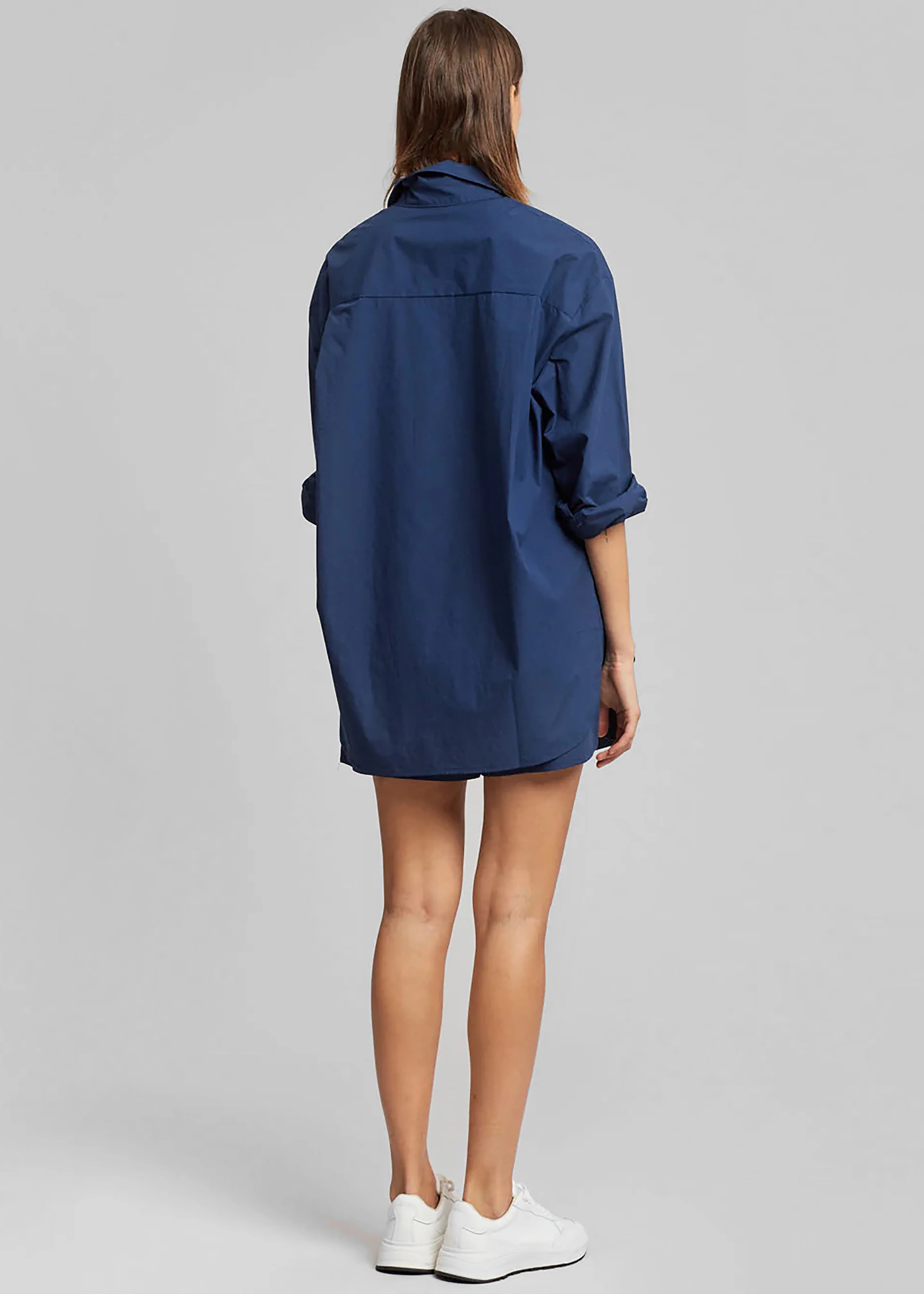 Lui Organic Cotton Shirt - Navy - Image 3