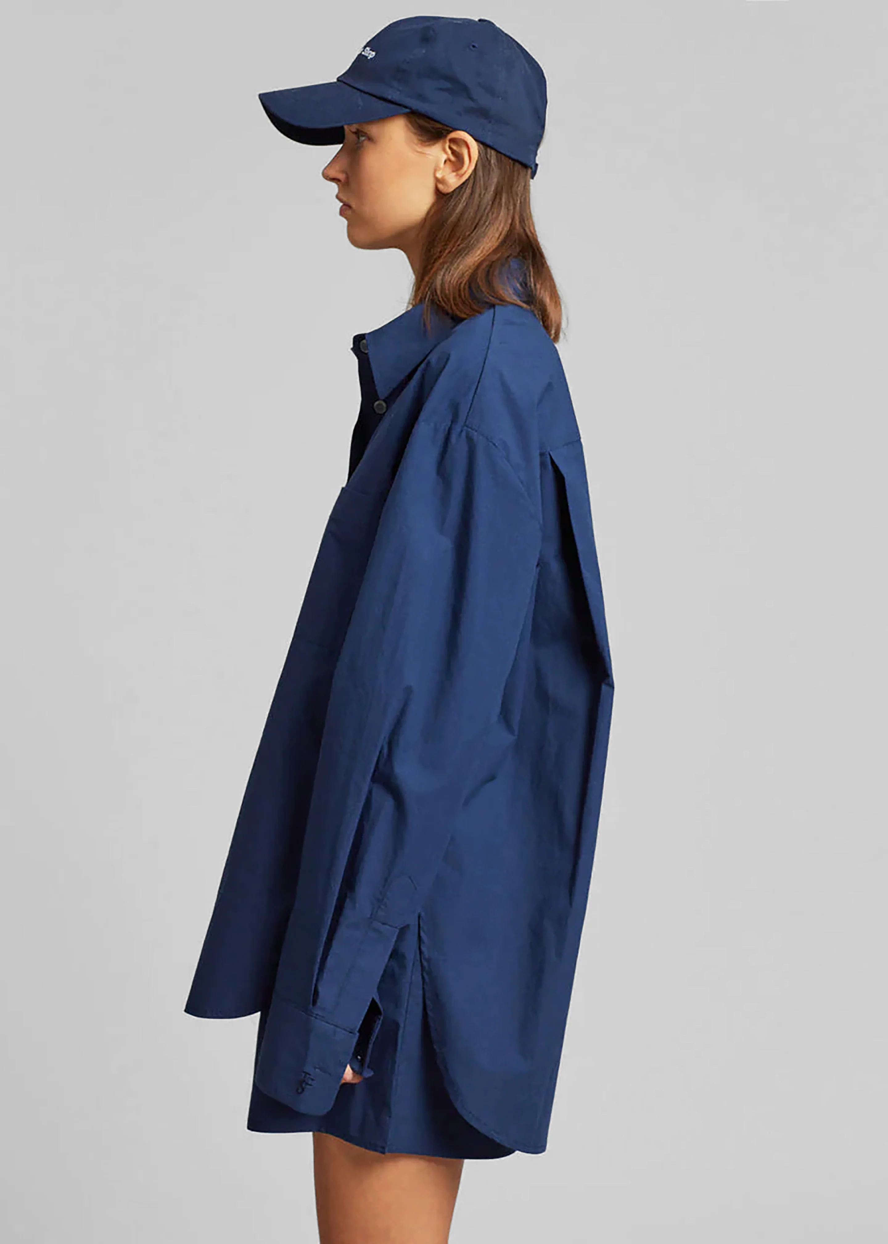Lui Organic Cotton Shirt - Navy - Image 5