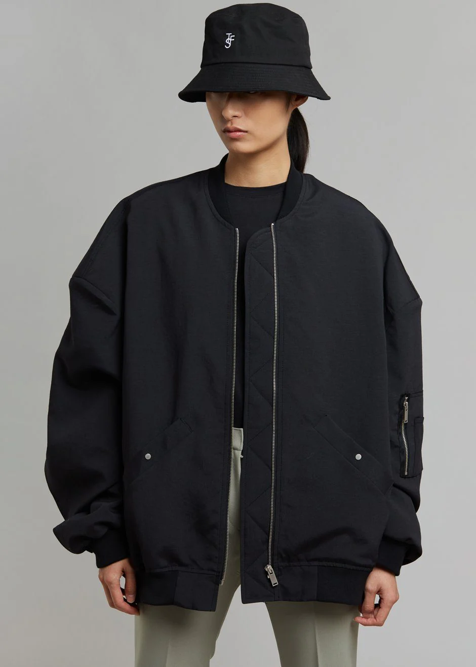 Lumi Bomber Jacket - Black - Image 4