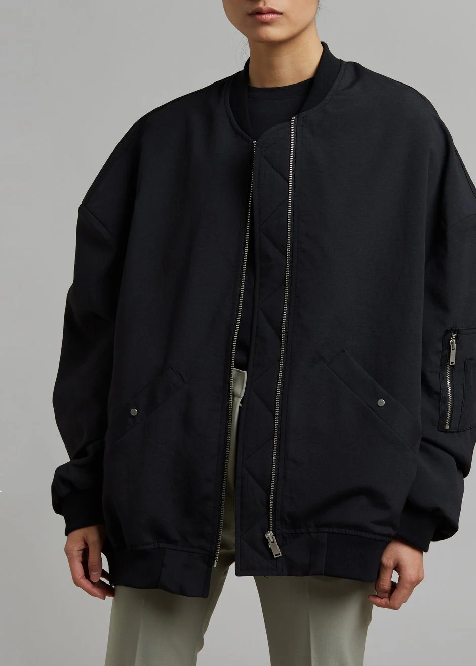 Lumi Bomber Jacket - Black - Image 5