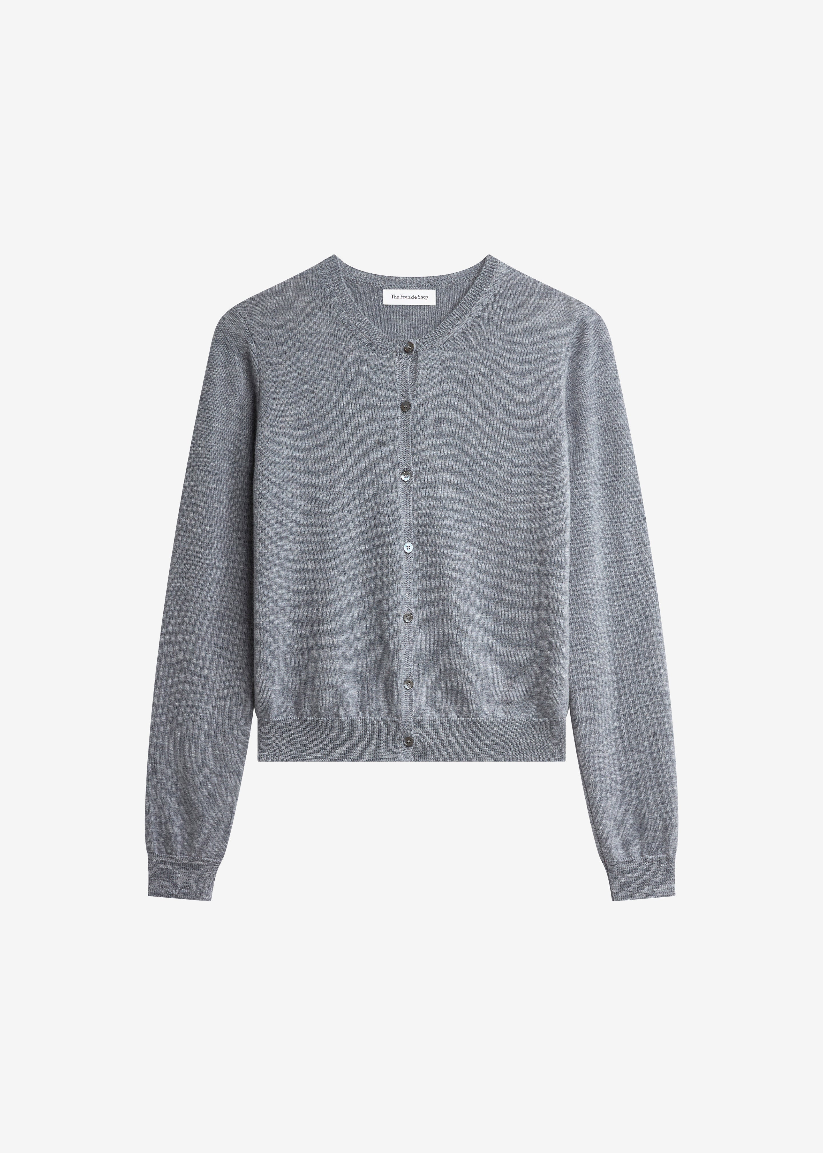 Mahim Superfine Wool Cardigan - Grey - Image 4