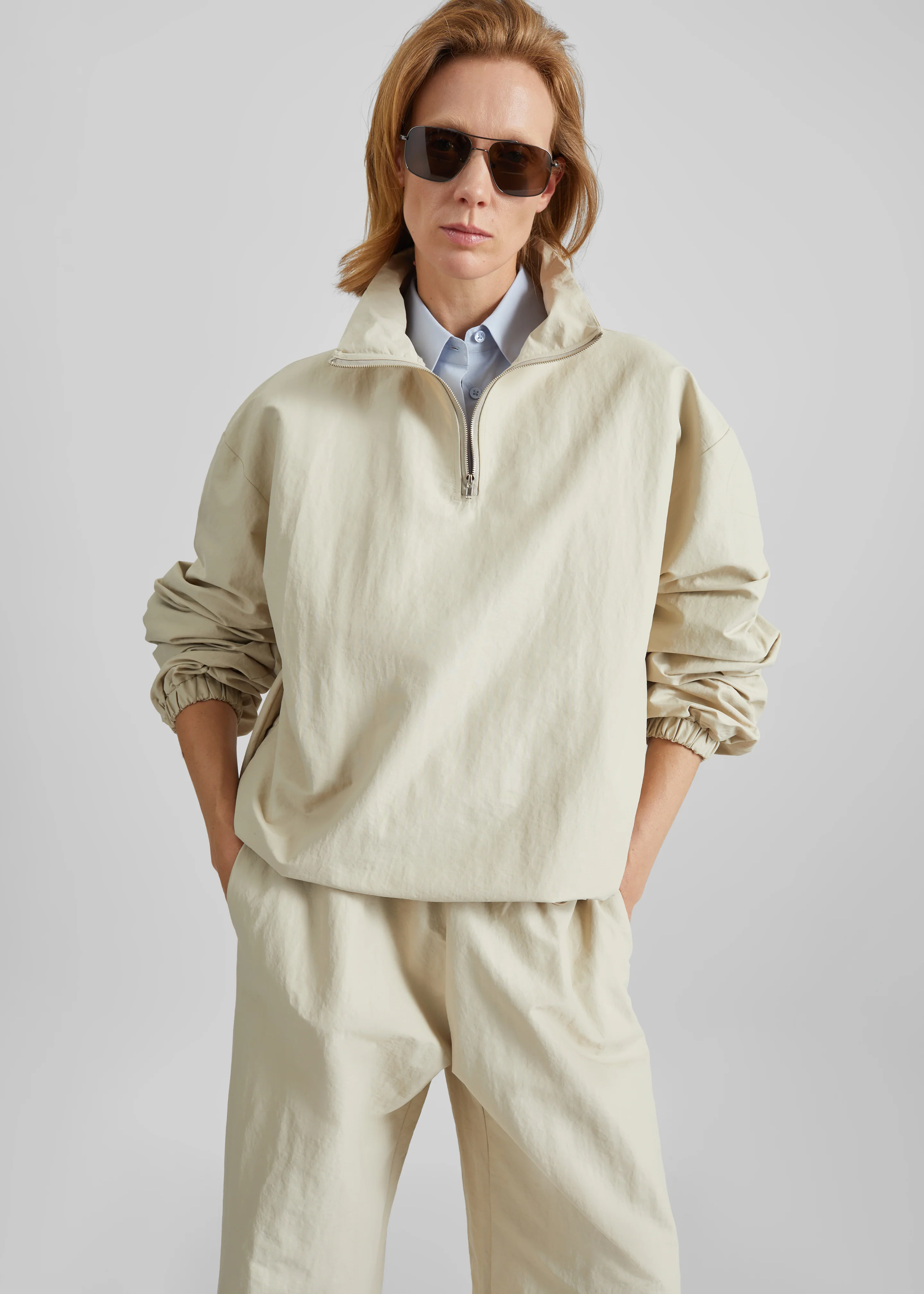 Majvik Windbreaker Anorak - Light Beige - Image 3