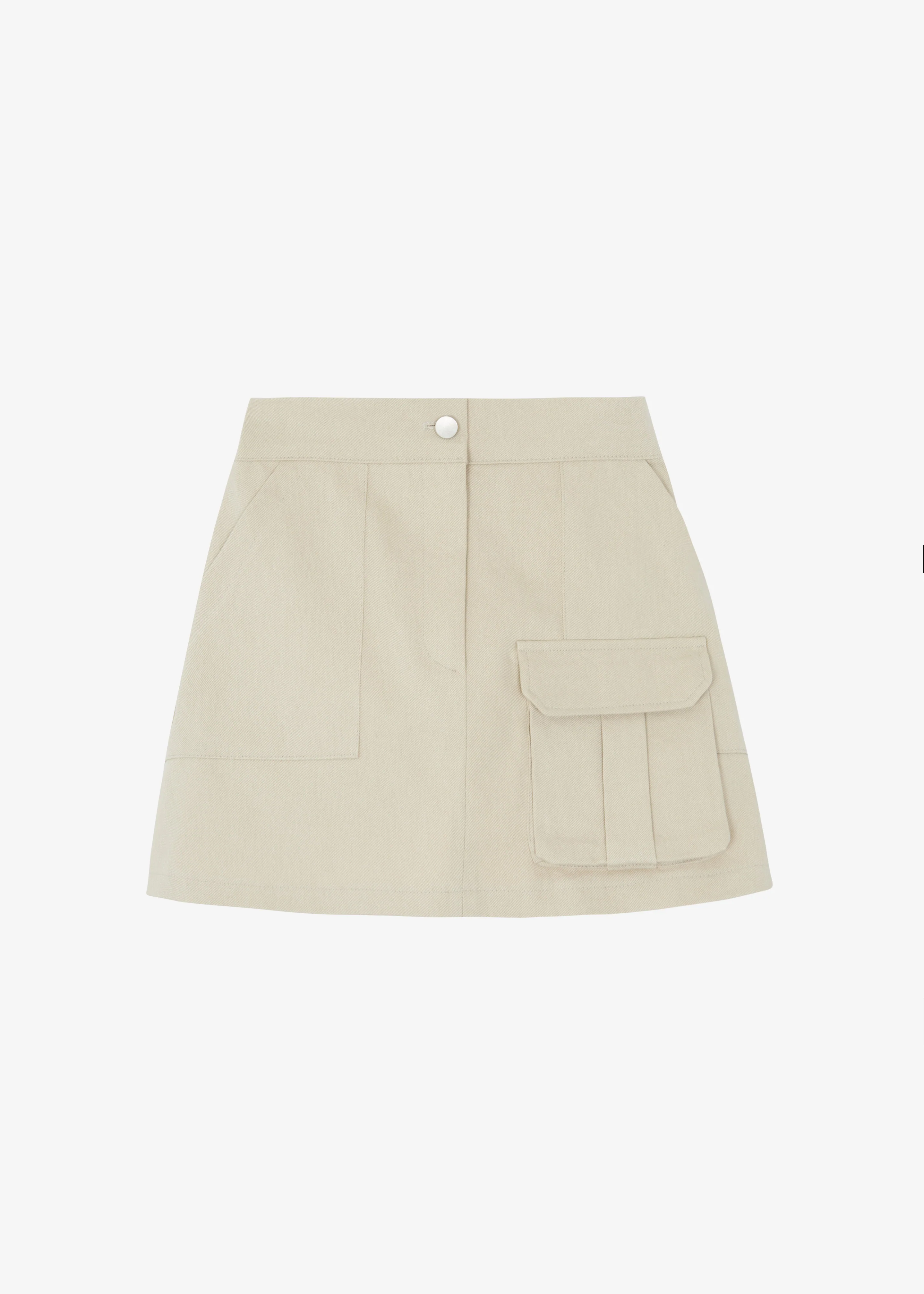 Malia Cargo Mini Skirt - Beige - Image 10