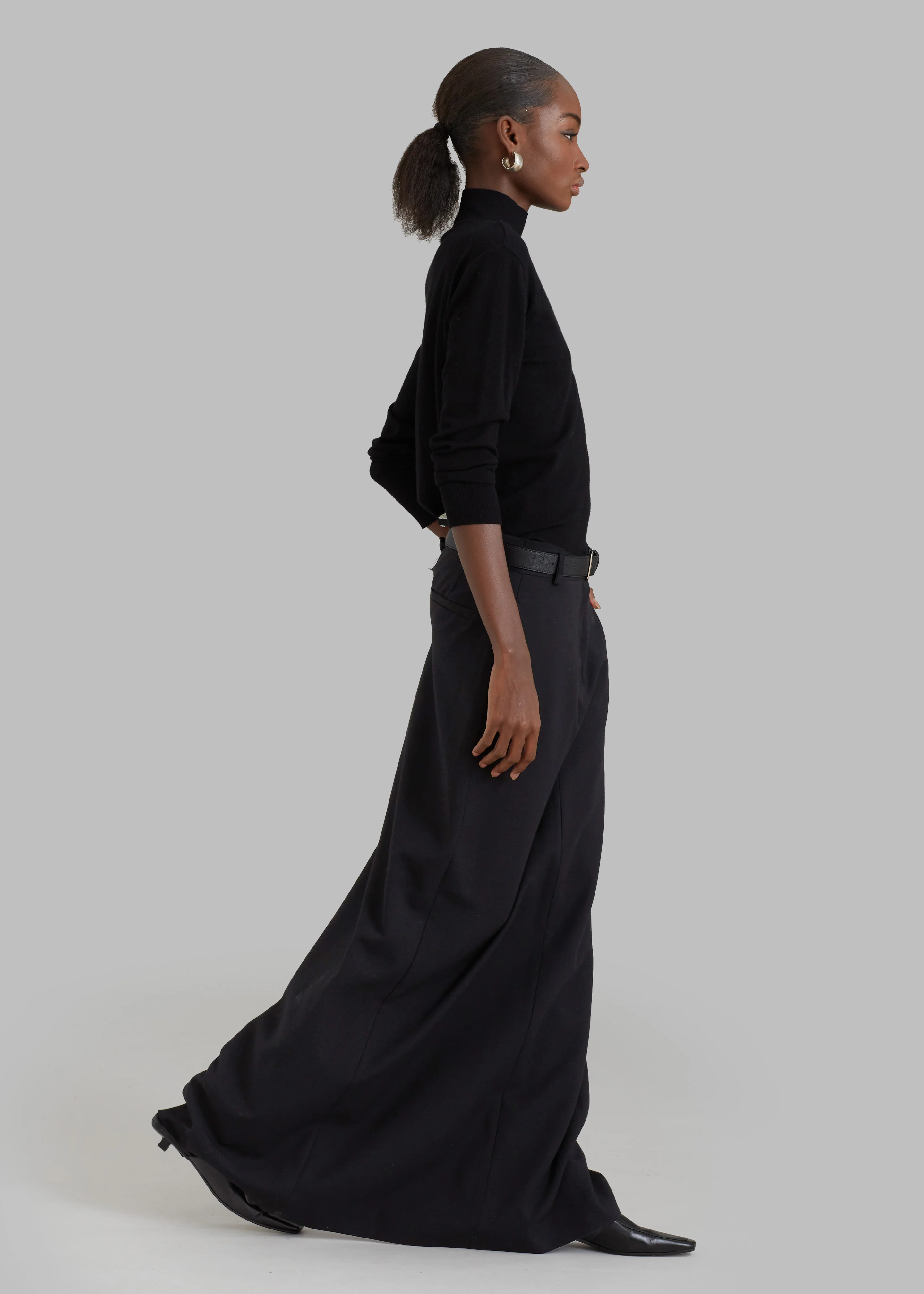 Malvo Long Pencil Skirt - Black - Image 7