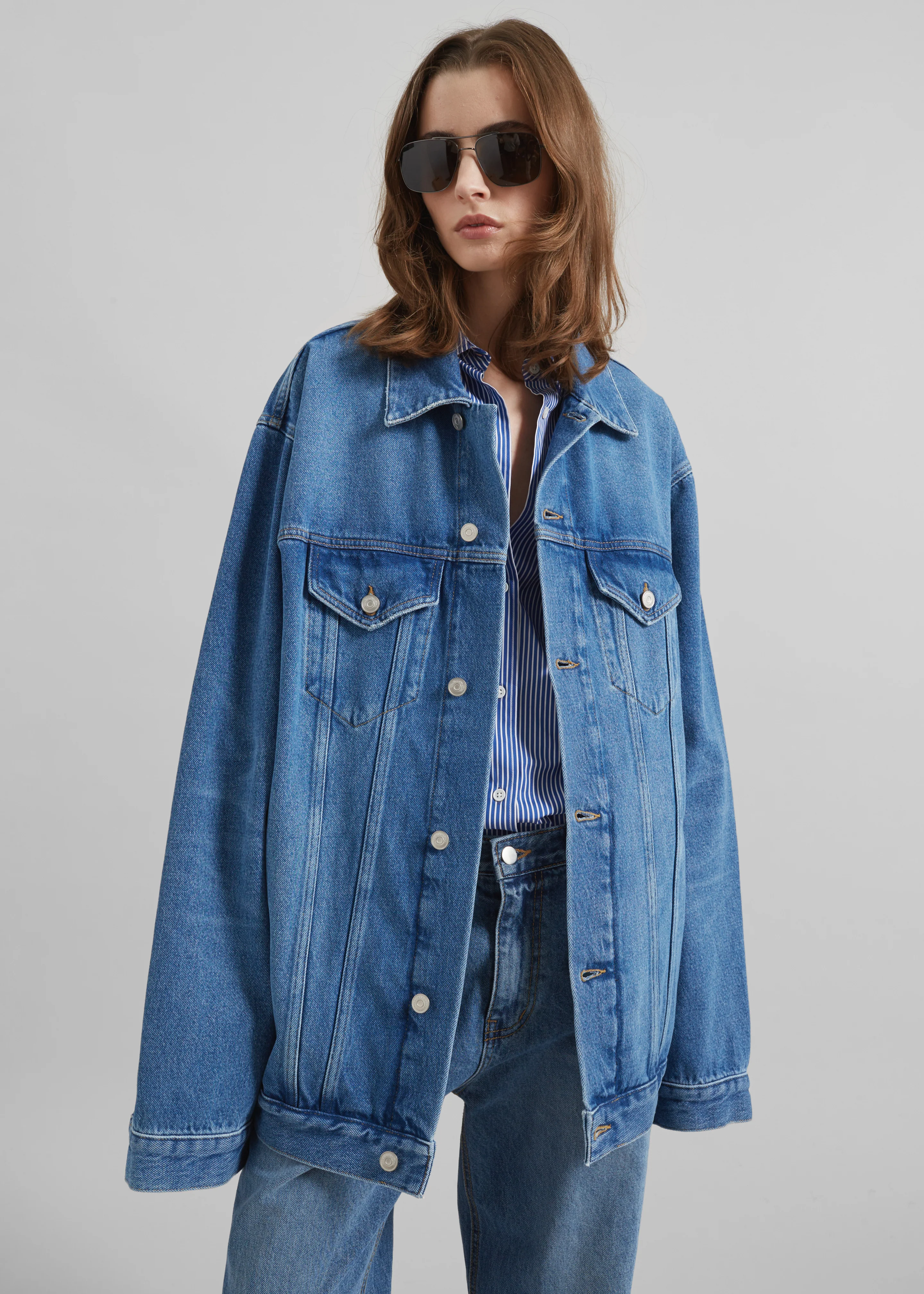 Marden Denim Jacket - Medium Wash - Image 2