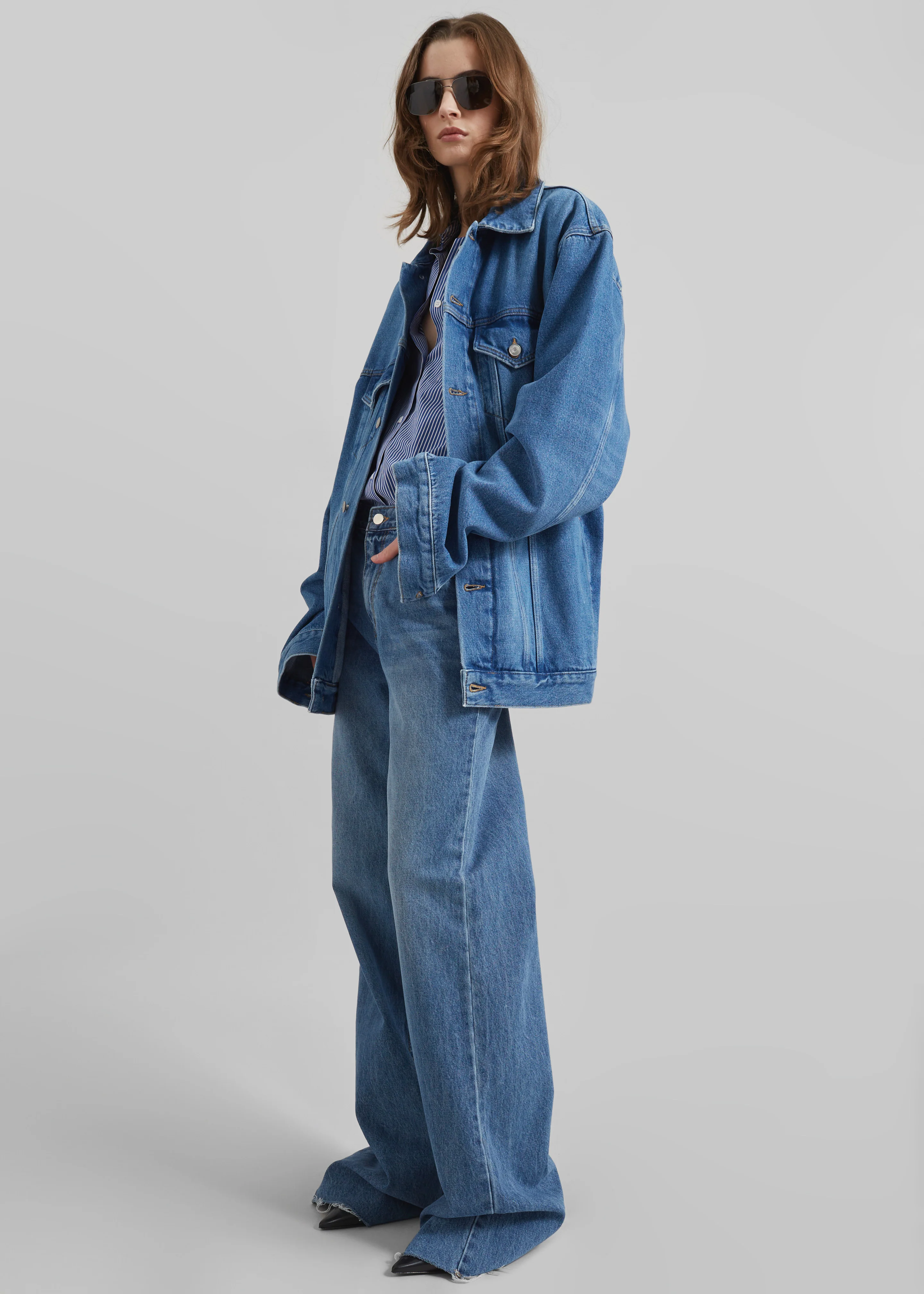 Marden Denim Jacket - Medium Wash - Image 3