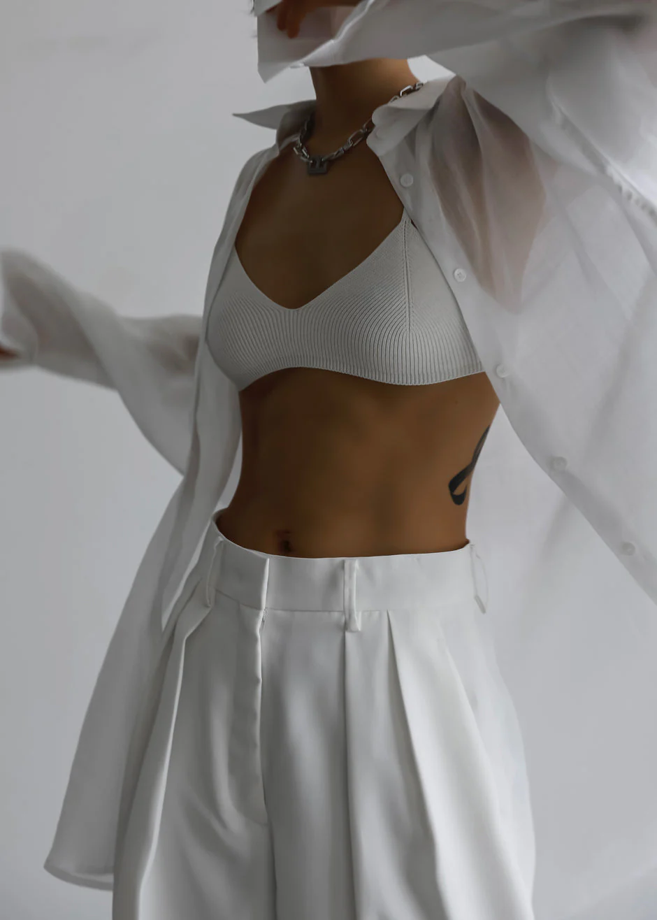 Marlow Oversized Linen Shirt - White - Image 6