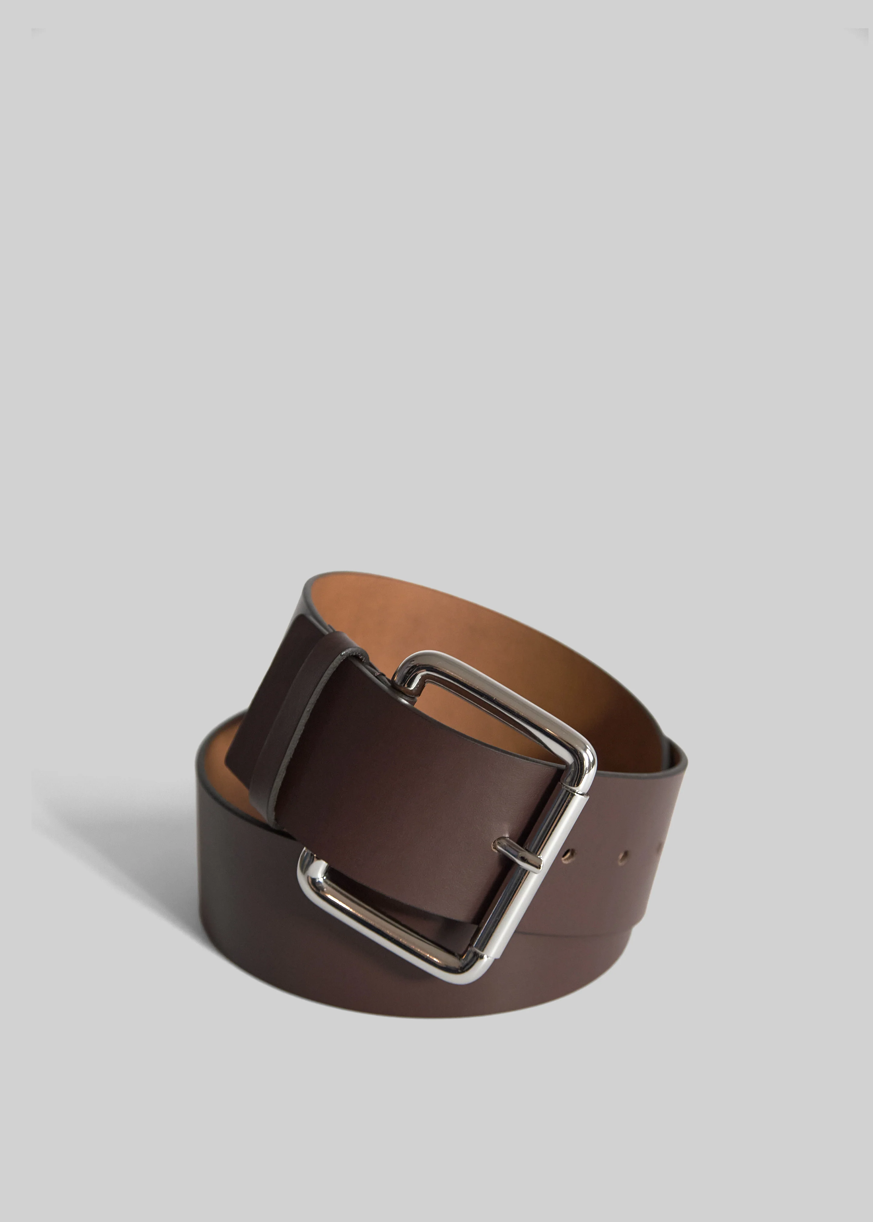 Marty Leather Belt - Dark Brown - Image 2