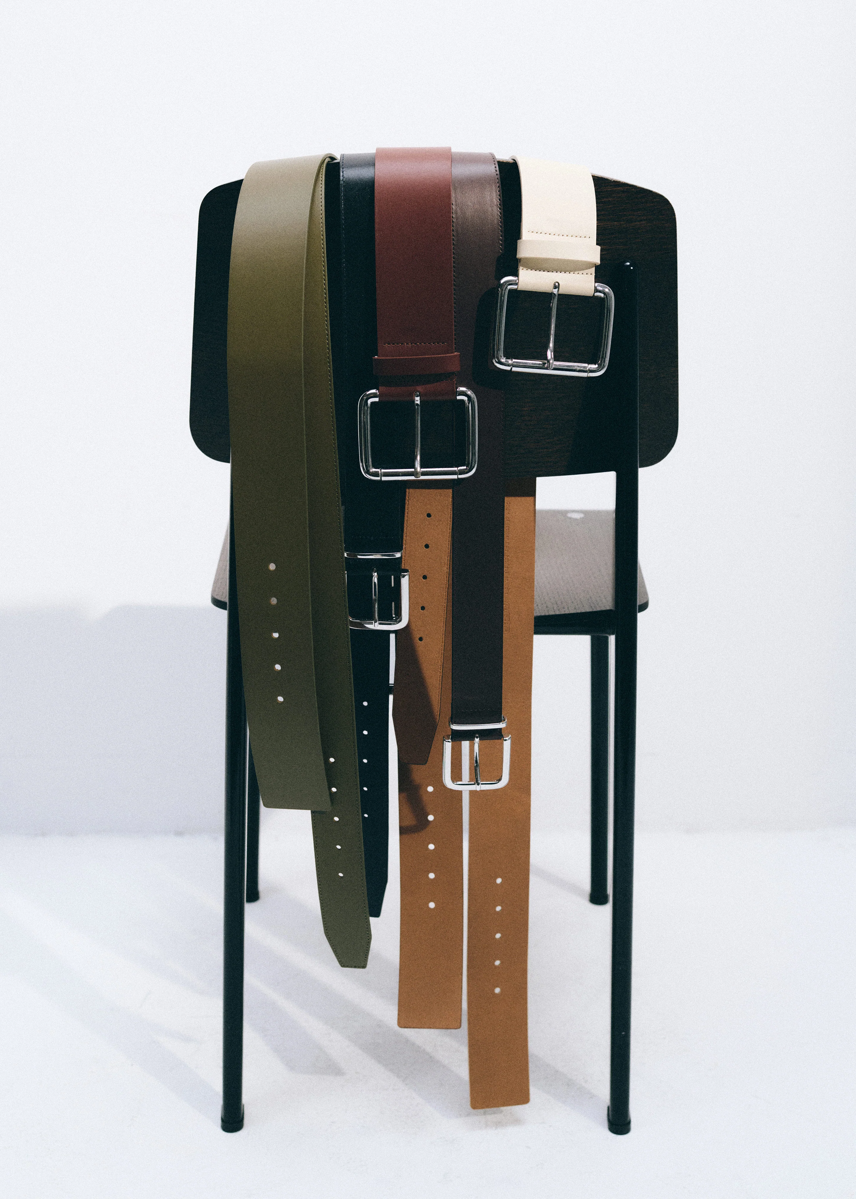 Marty Leather Belt - Navy - Image 5