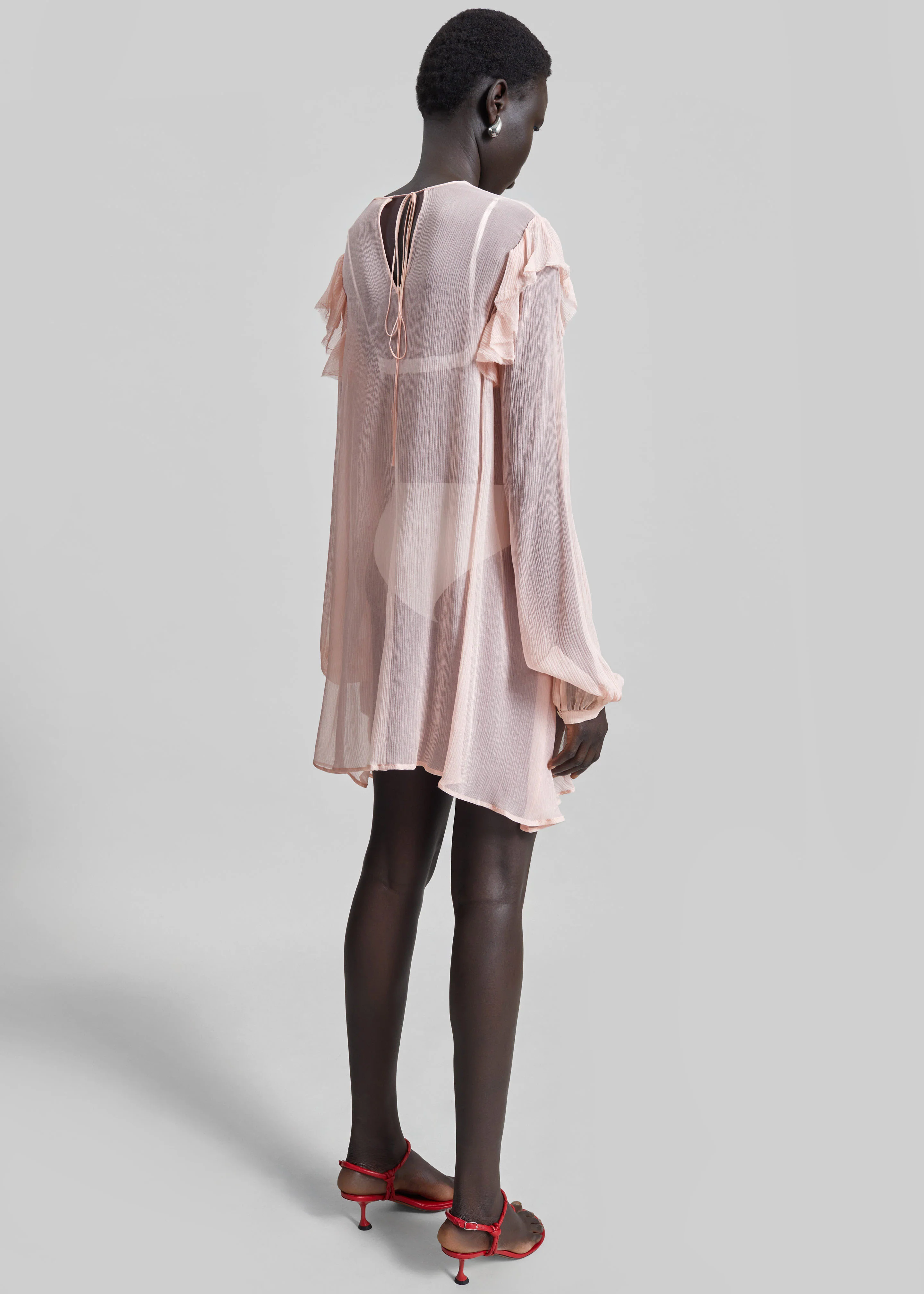 Matin Varese Mini Dress - Palest Pink - Image 9