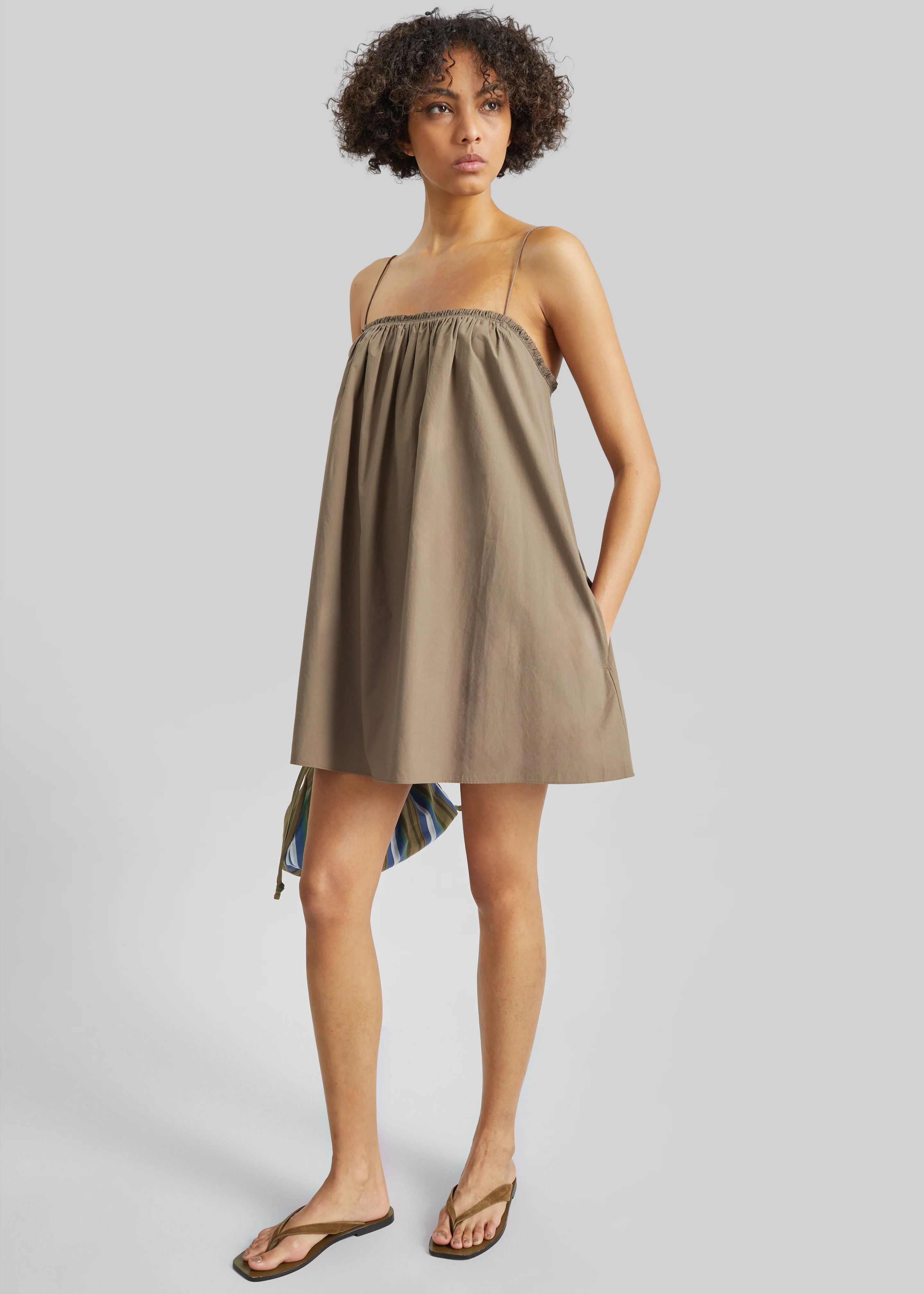Matteau Frill Cami Mini Dress - Birch - Image 4