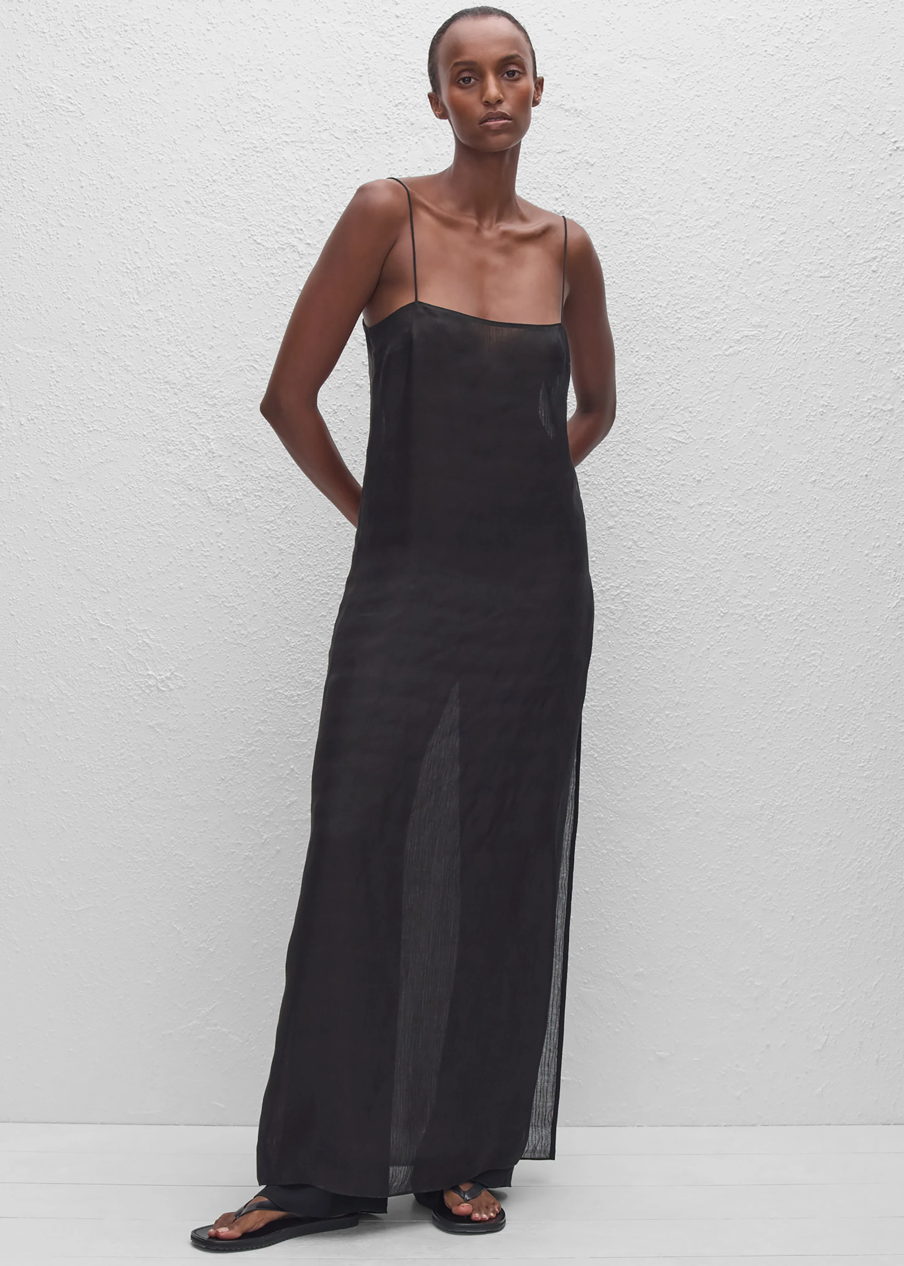 Matteau Sheer Cami Dress - Black - Image 3